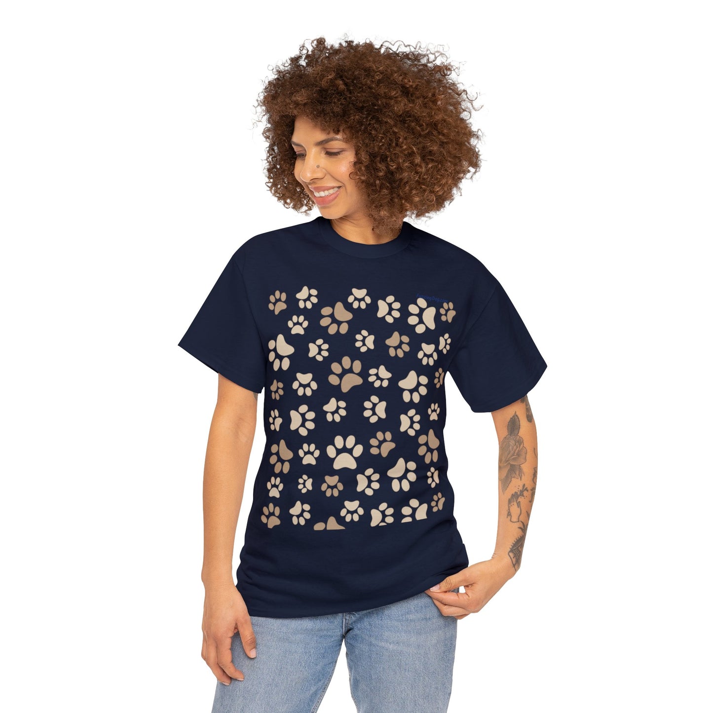 Dog Paws Unisex Heavy Cotton Tee