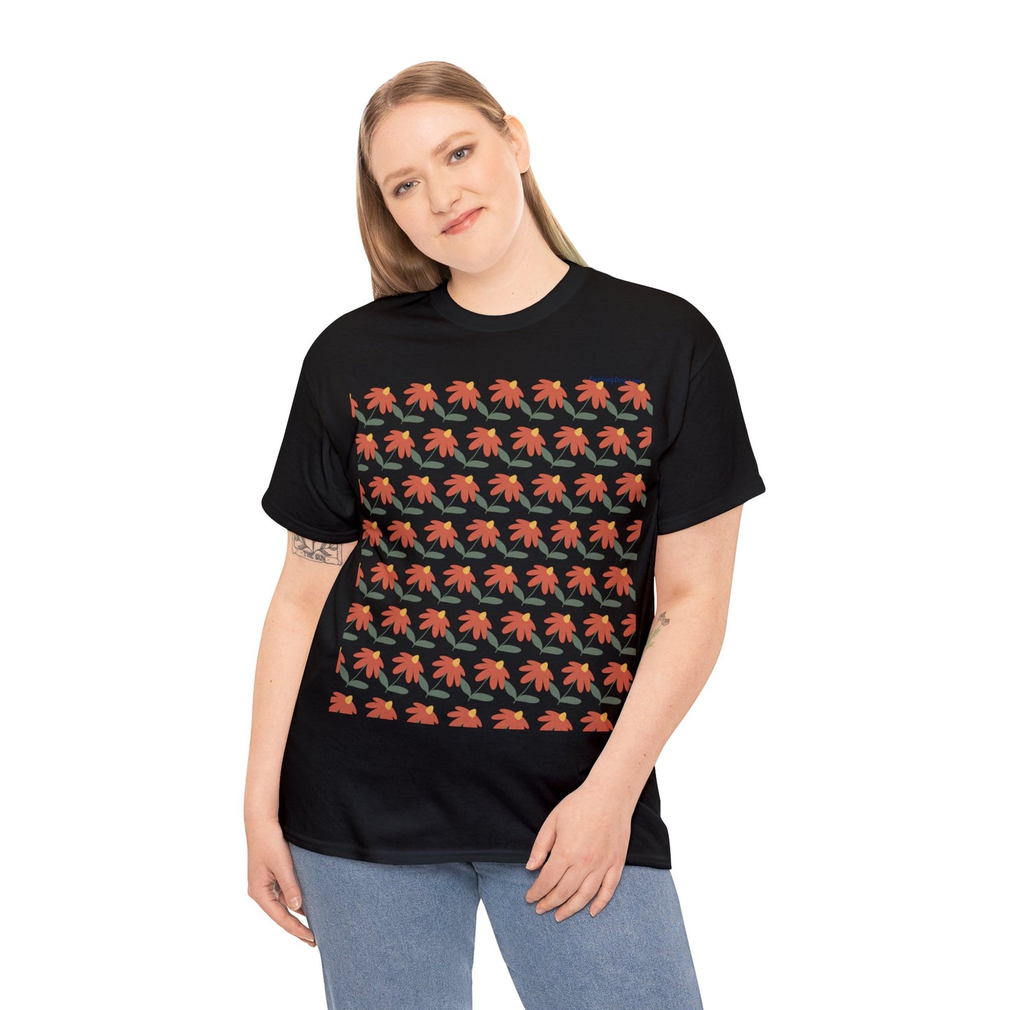 Flower Unisex Heavy Cotton Tee