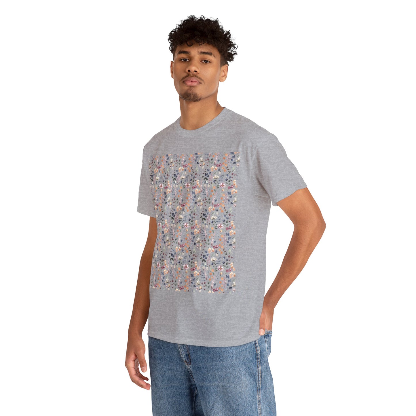 Flowers Unisex Heavy Cotton Tee