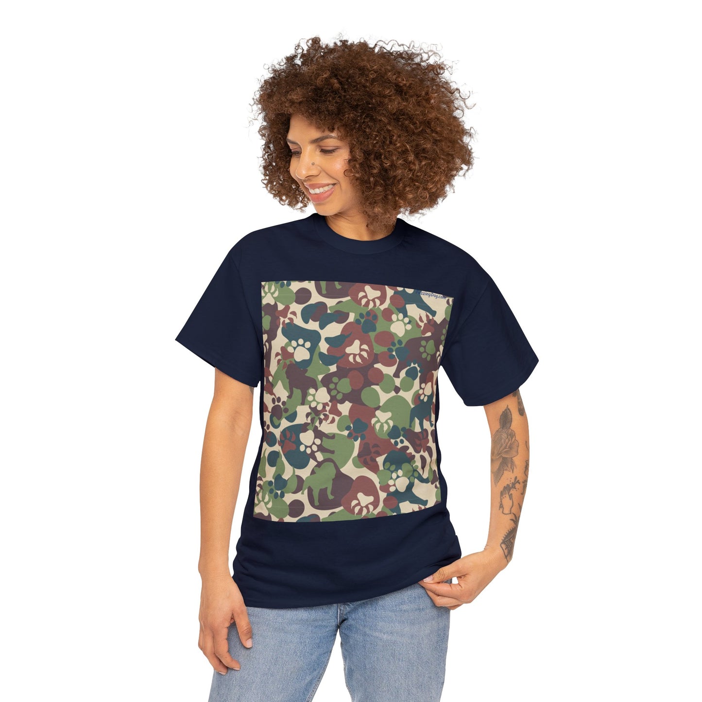 Dog Camo Unisex Heavy Cotton Tee