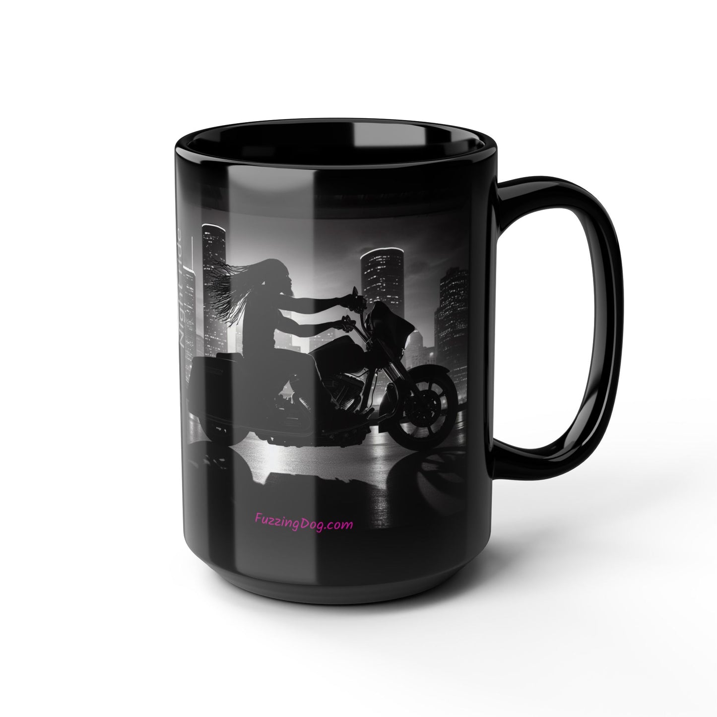 Night ride Motorcycle 15oz Coffee Mug
