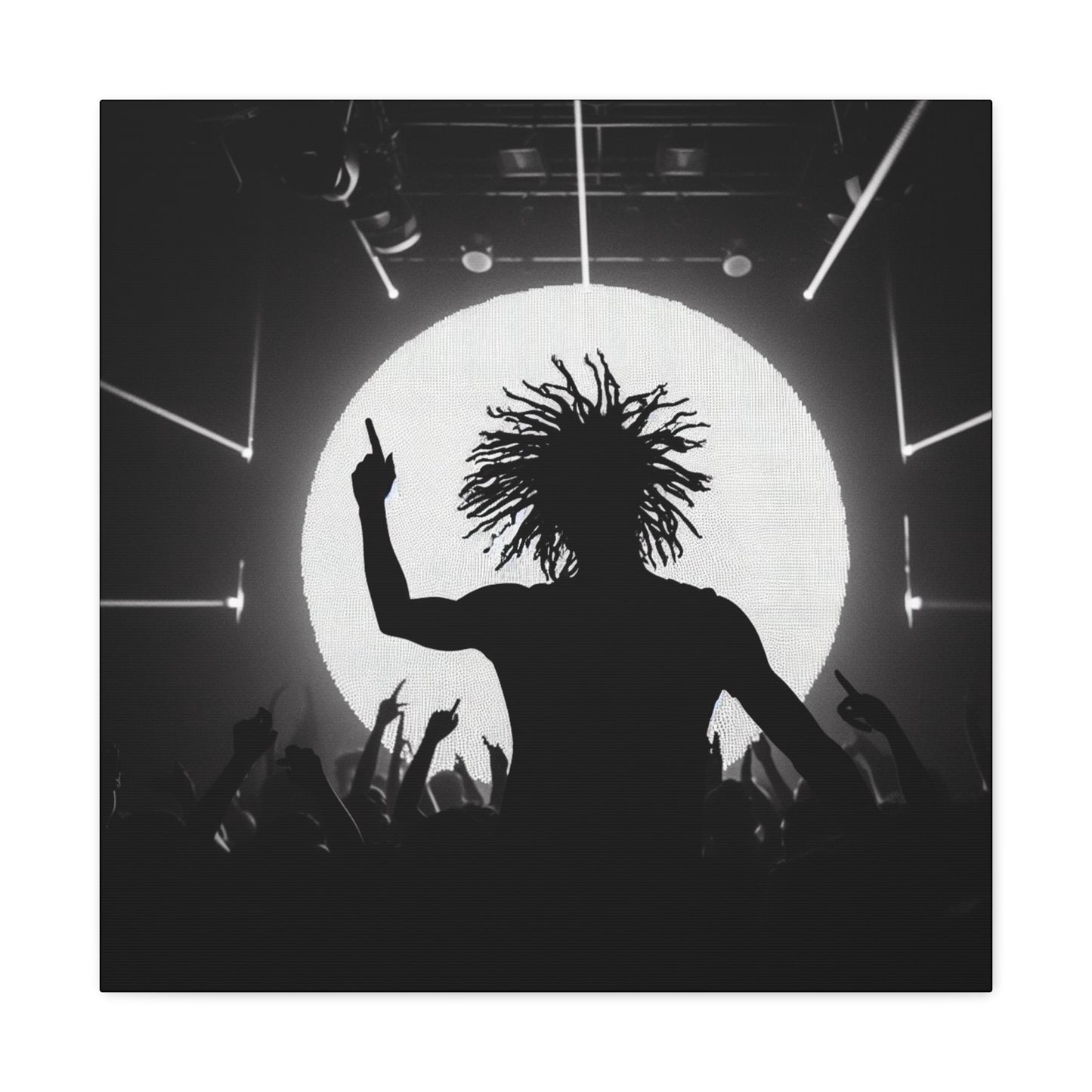 Smoov DJ in the club Canvas Wall Art