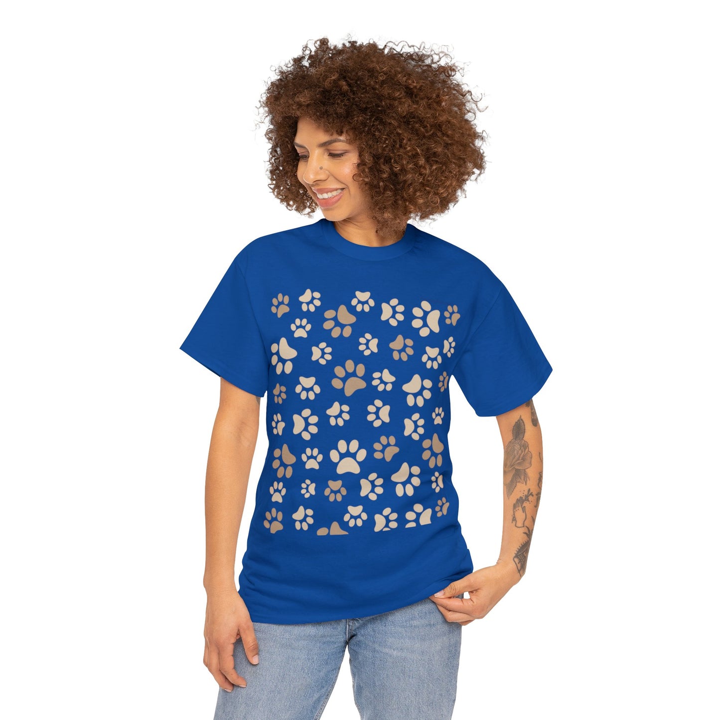 Dog Paws Unisex Heavy Cotton Tee
