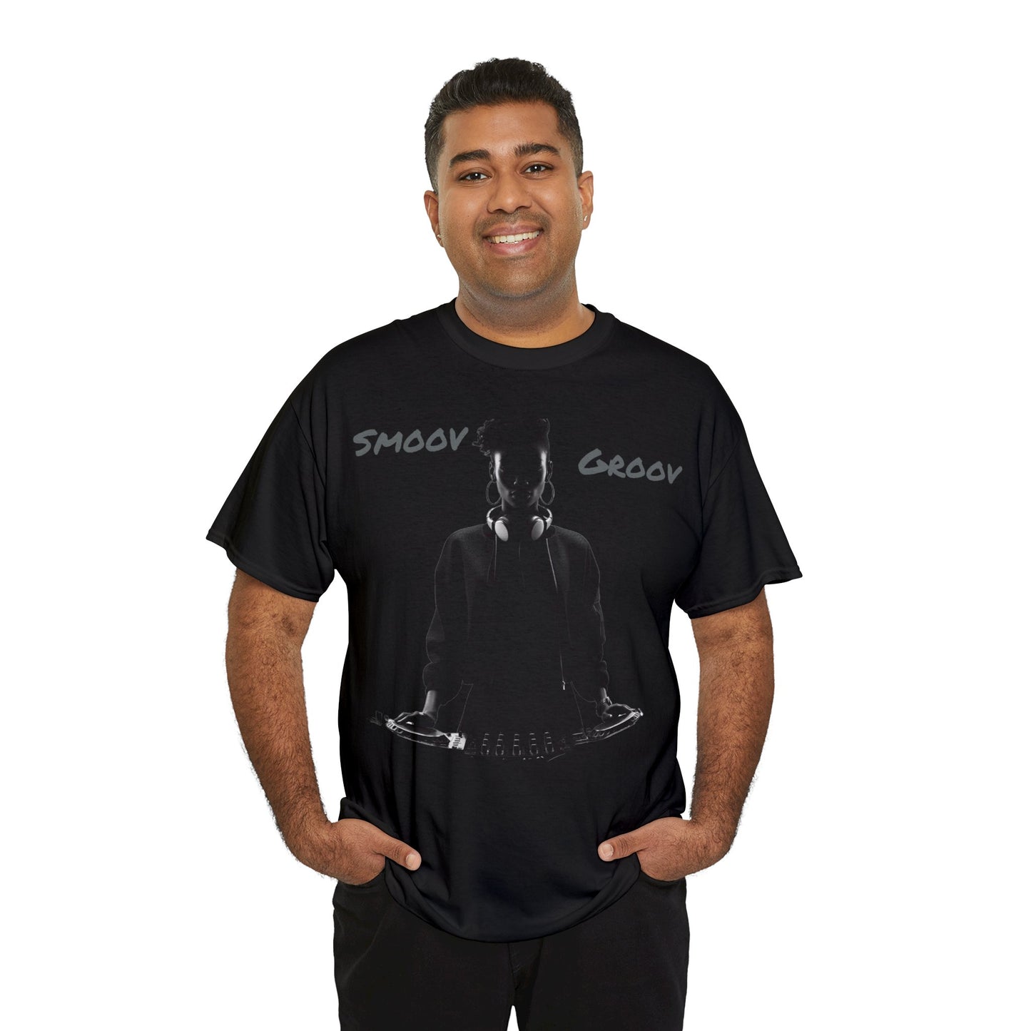 Smoov Groov Black Artist DJ Unisex Heavy Cotton T-Shirt