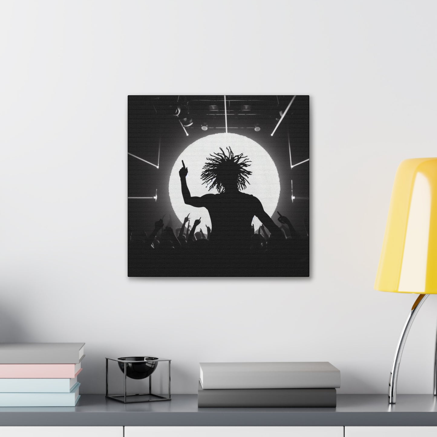 Smoov DJ in the club Canvas Wall Art