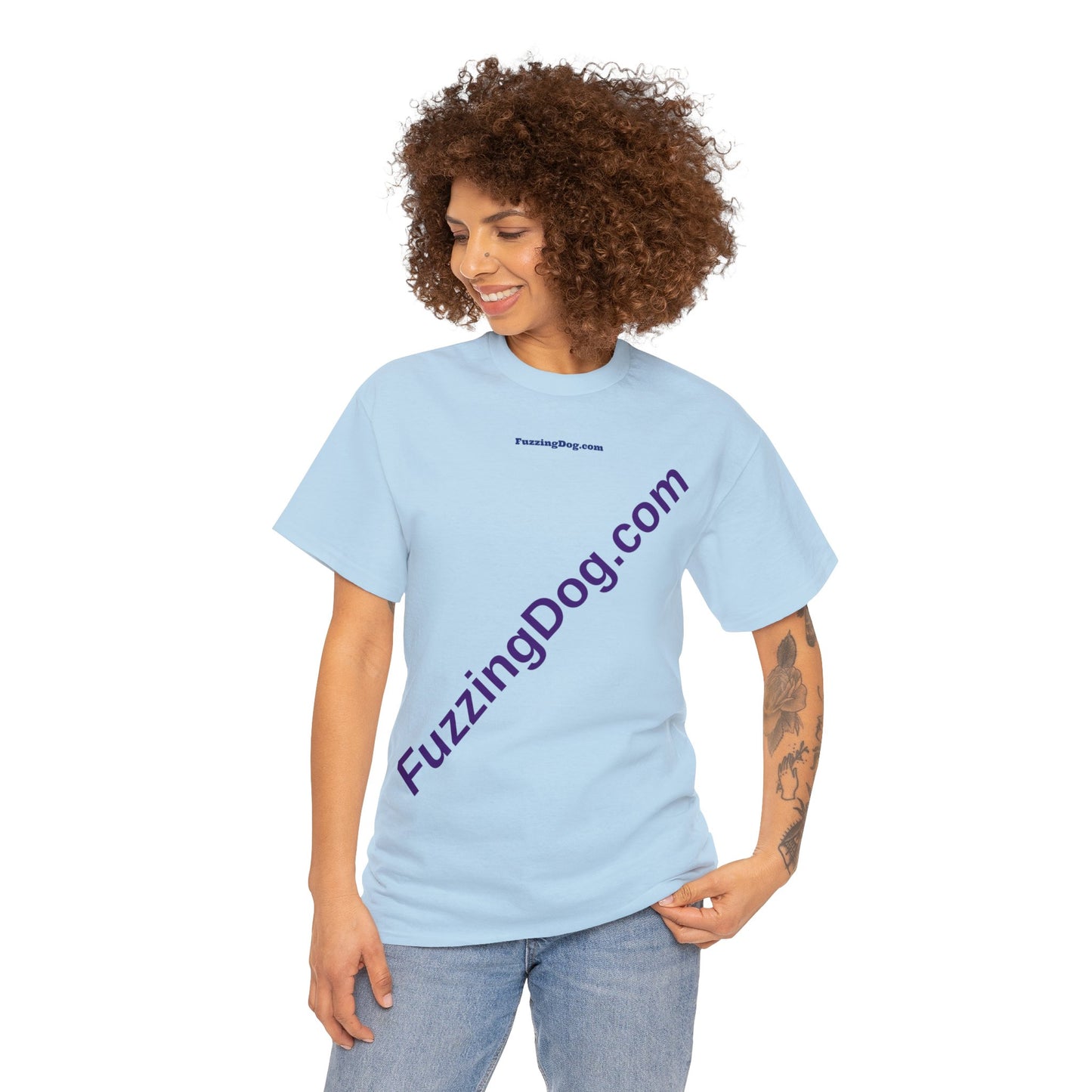 Fuzzing Dog Unisex Heavy Cotton Tee
