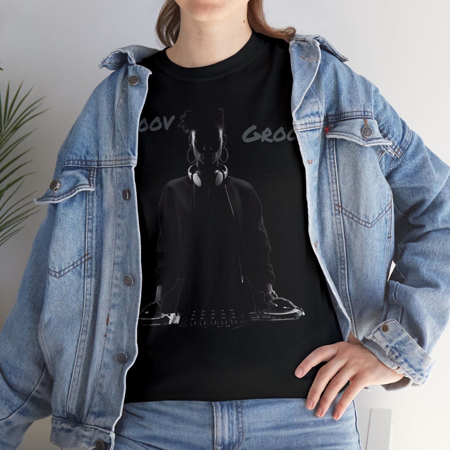 Smoov Groov Black Artist DJ Unisex Heavy Cotton T-Shirt