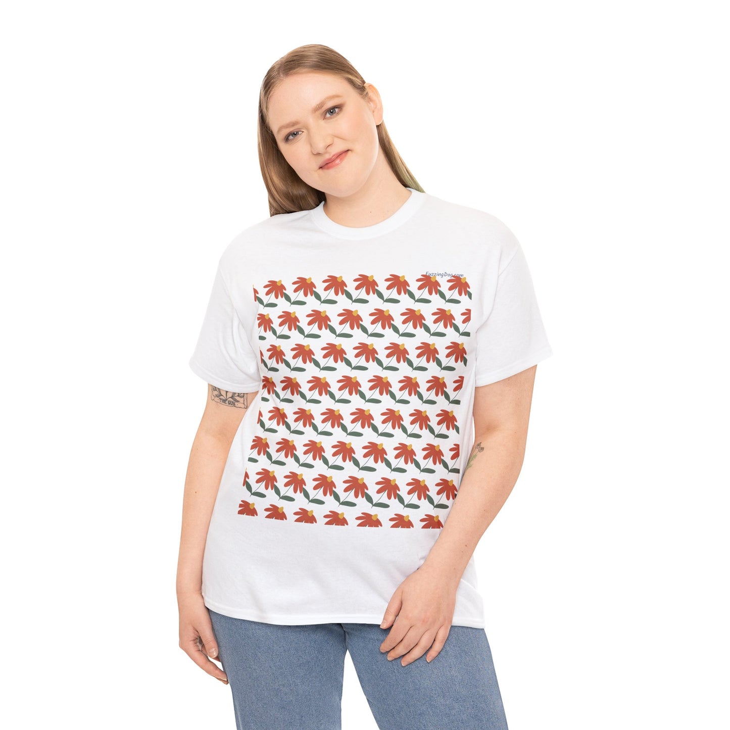 Flower Unisex Heavy Cotton Tee