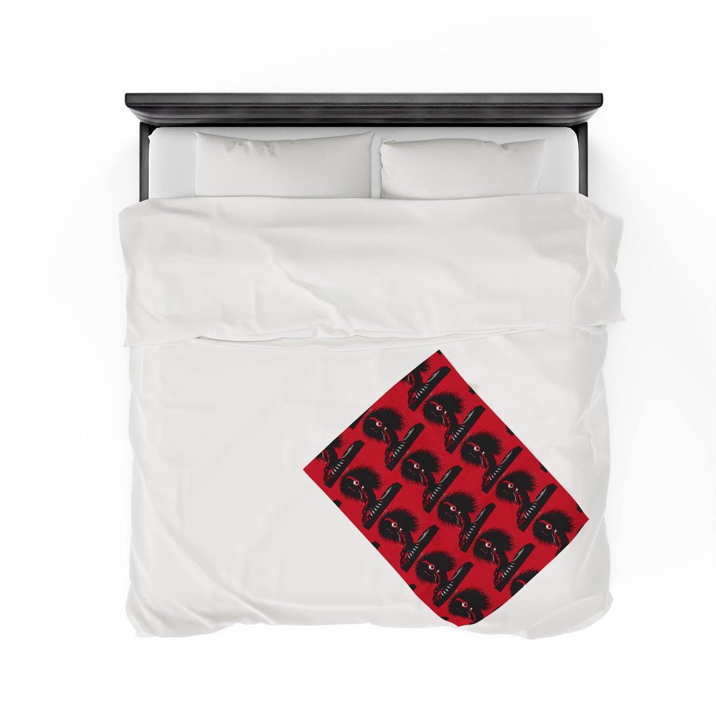 Smoov Wave Red Velveteen Plush Blanket
