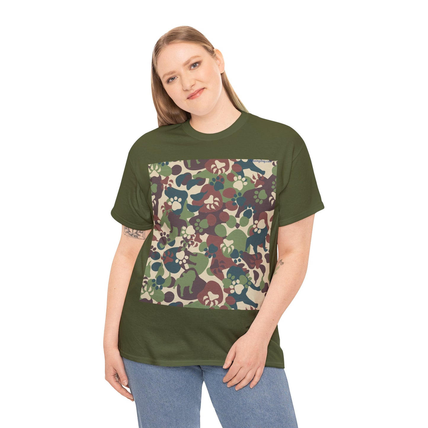 Dog Camo Unisex Heavy Cotton Tee
