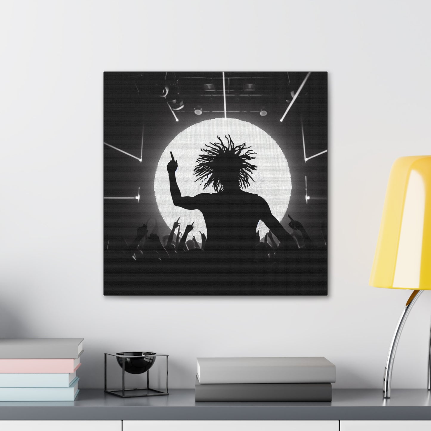 Smoov DJ in the club Canvas Wall Art