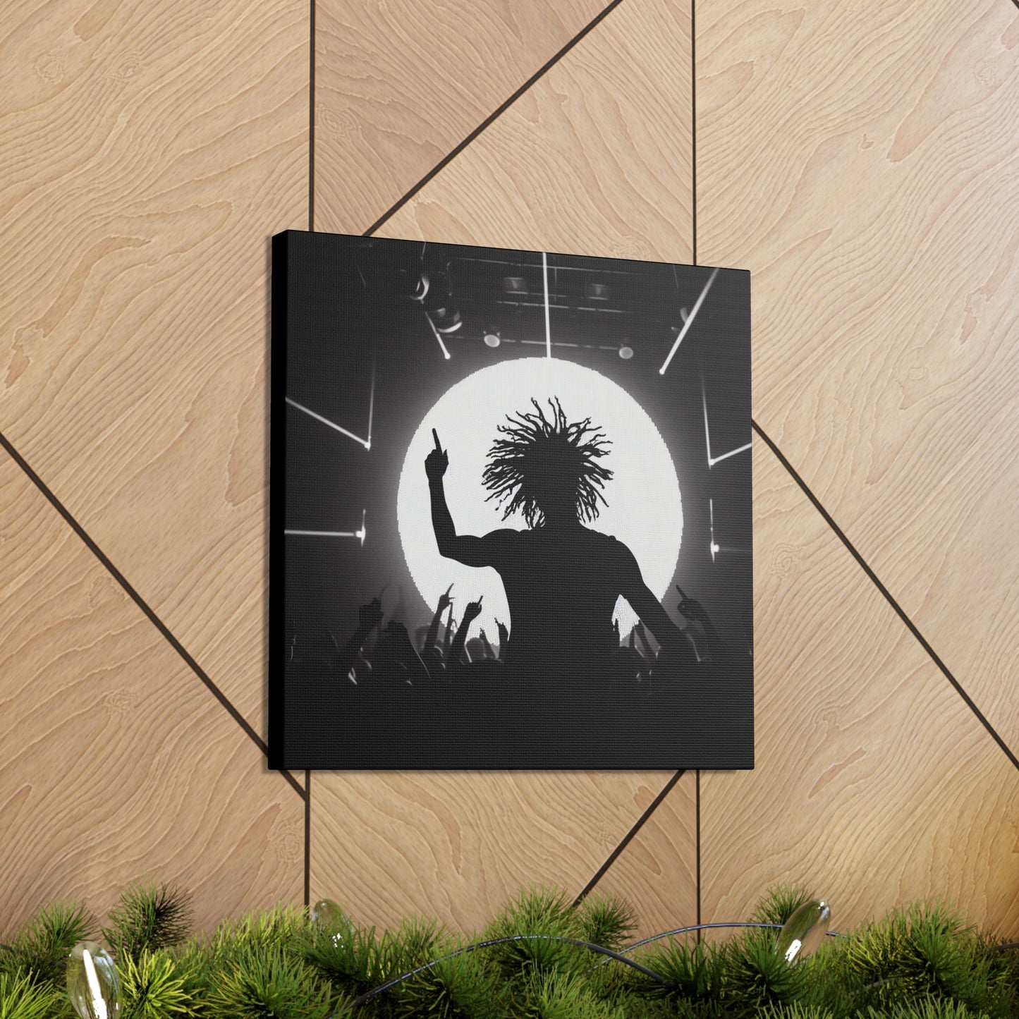 Smoov DJ in the club Canvas Wall Art