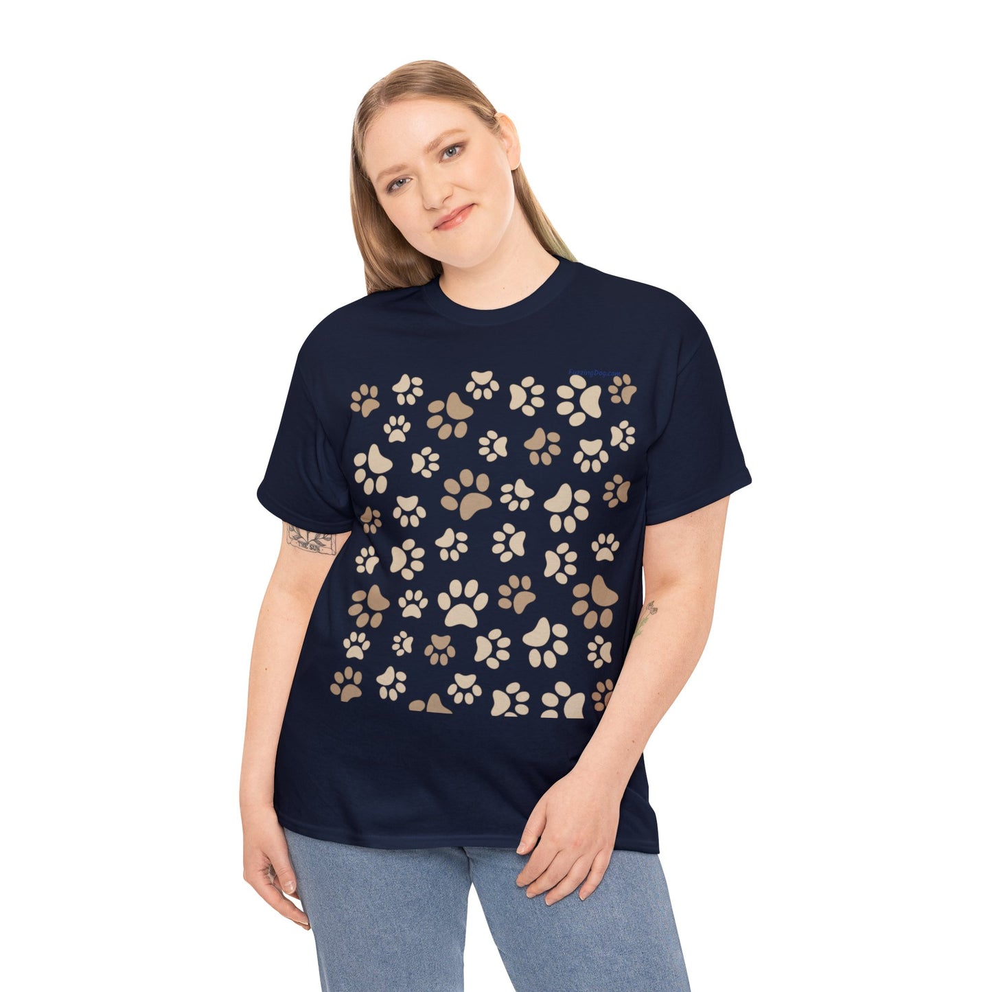 Dog Paws Unisex Heavy Cotton Tee