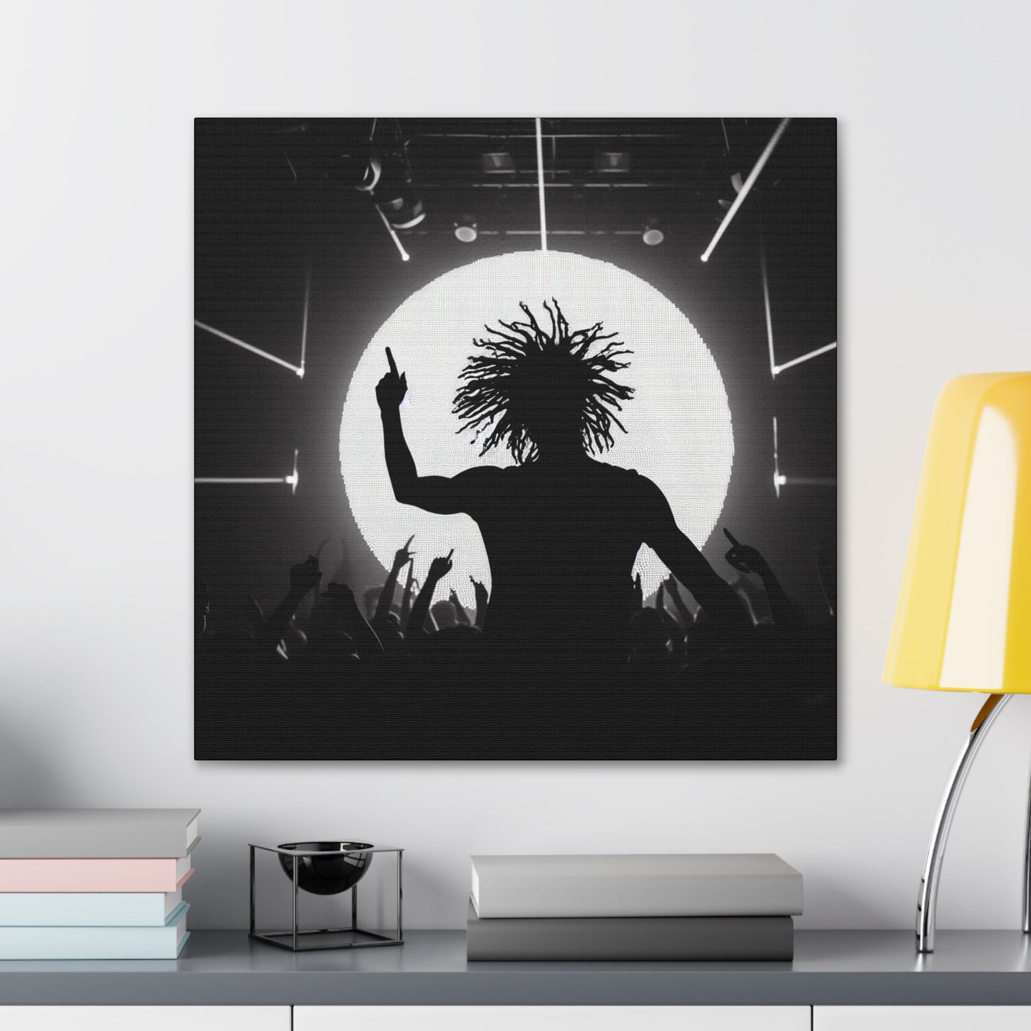 Smoov DJ in the club Canvas Wall Art