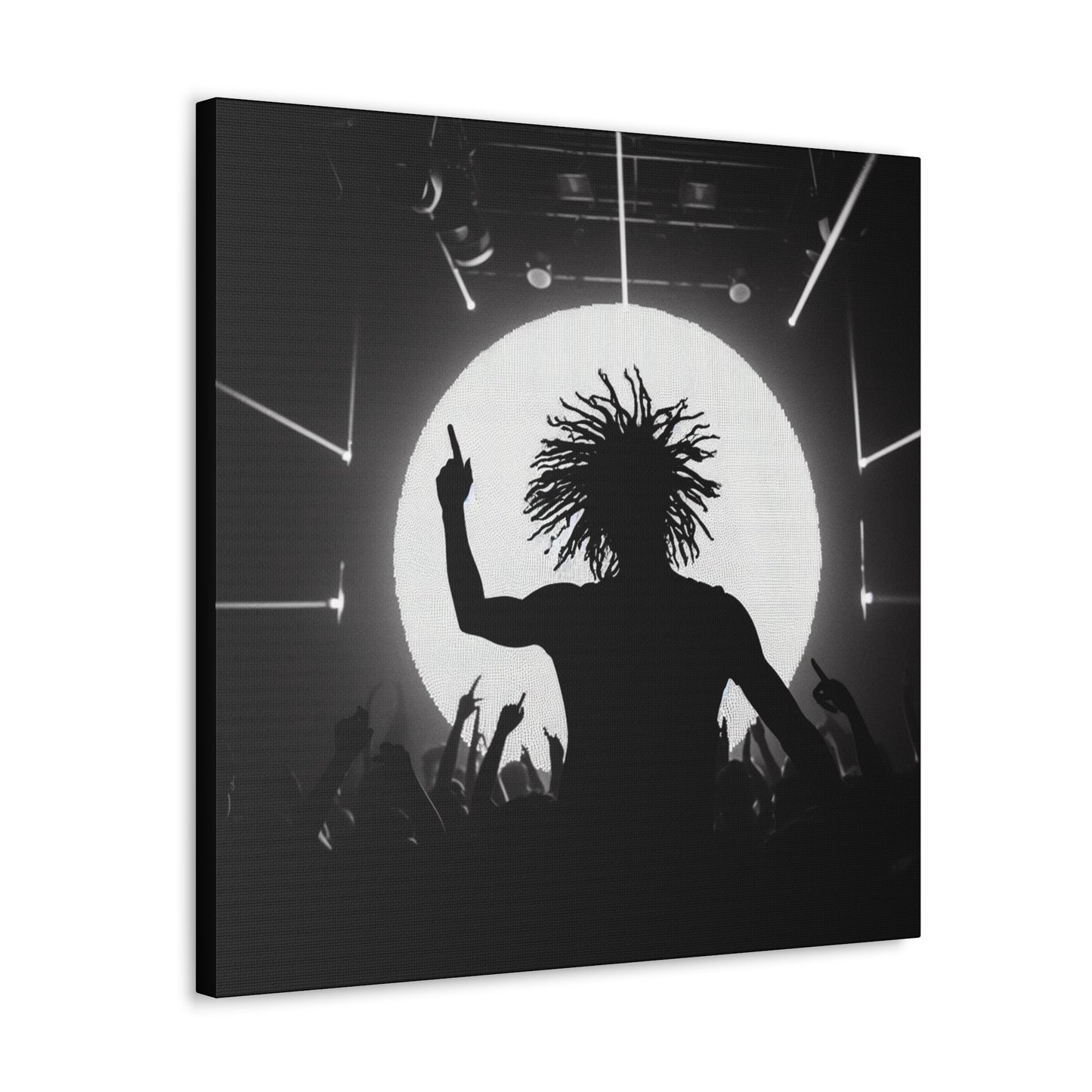 Smoov DJ in the club Canvas Wall Art