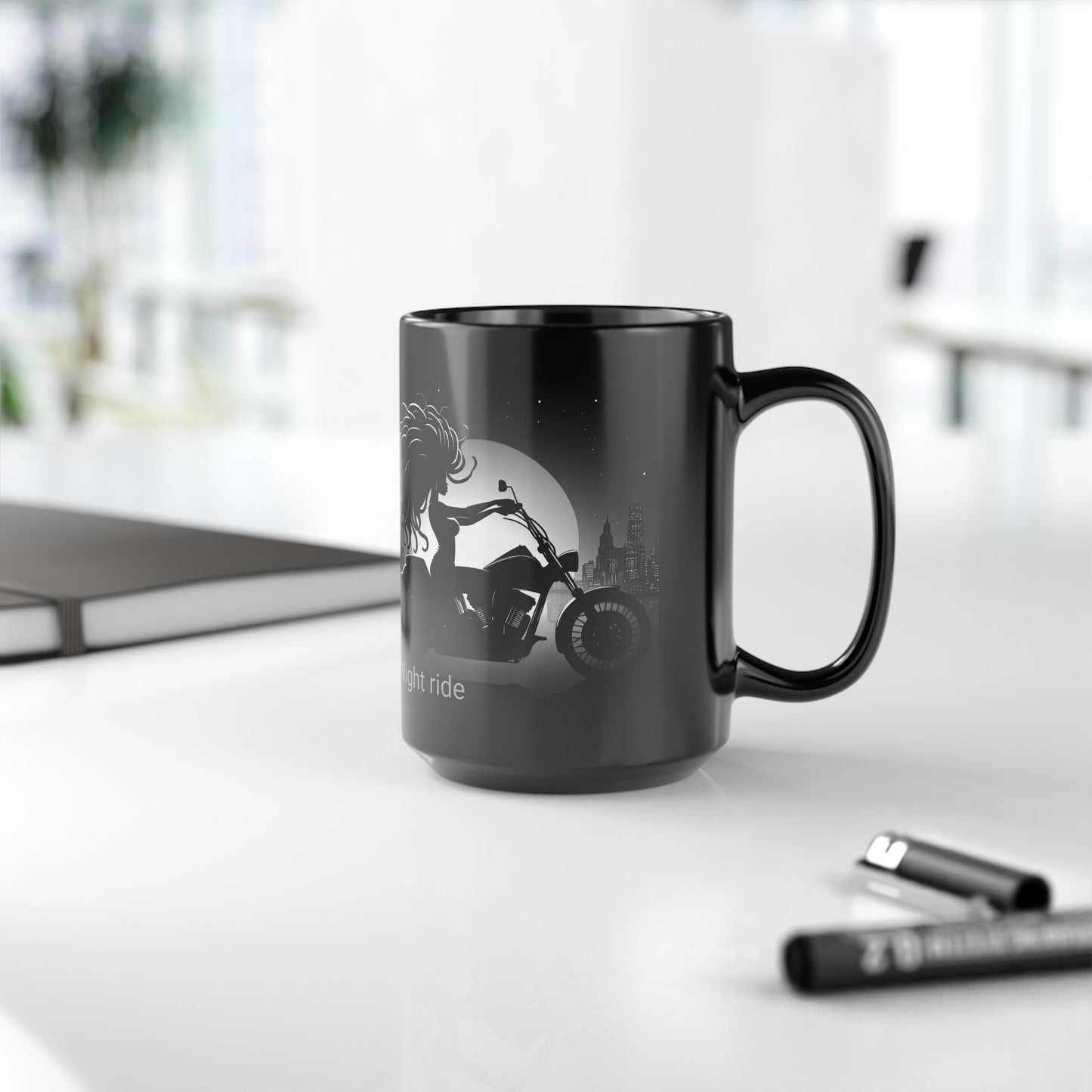 Girl Night ride Motorcycle 15oz Coffee Mug