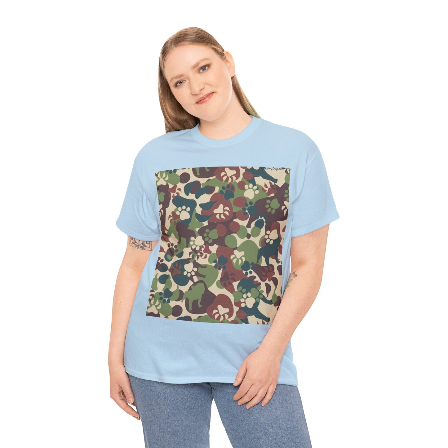 Dog Camo Unisex Heavy Cotton Tee