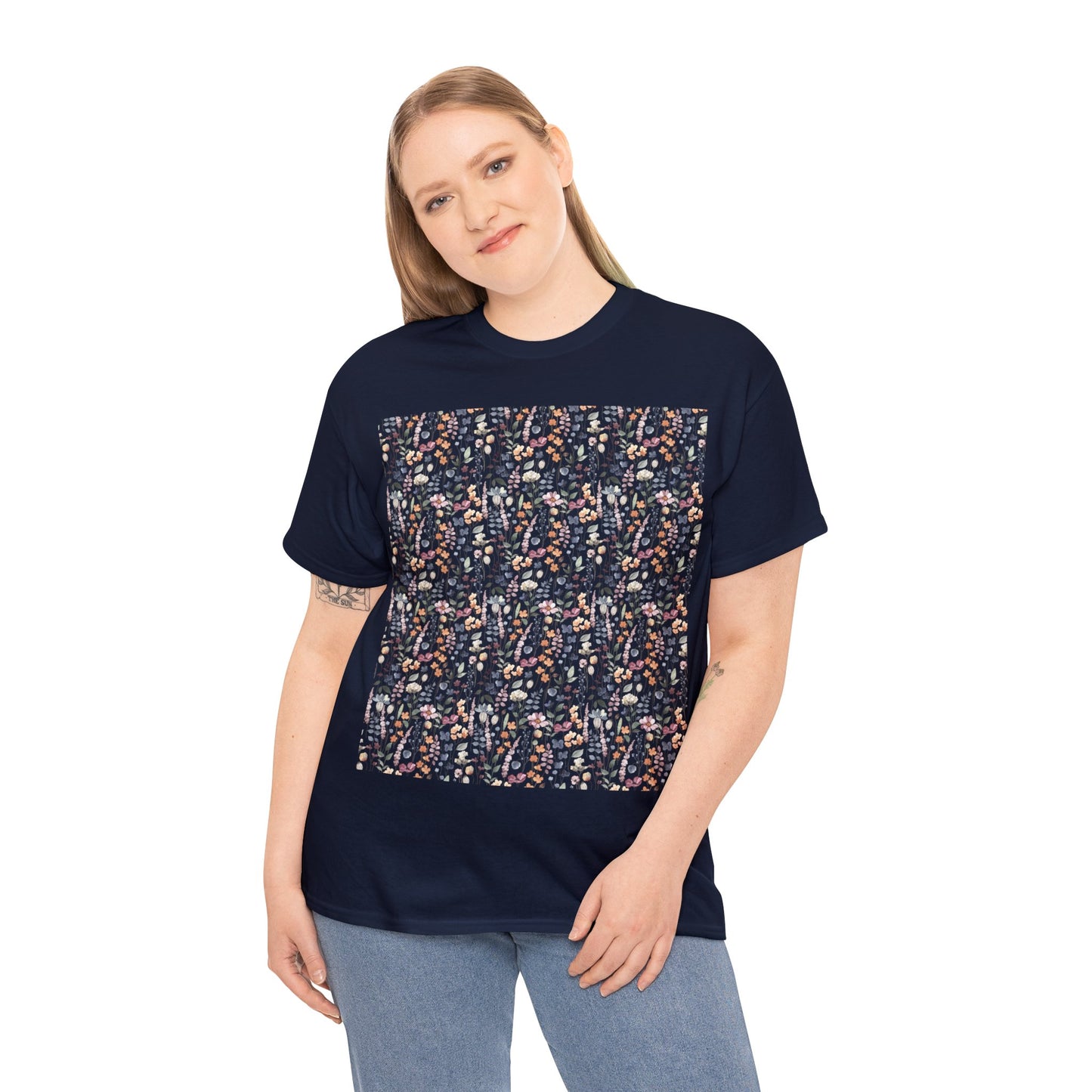 Flowers Unisex Heavy Cotton Tee