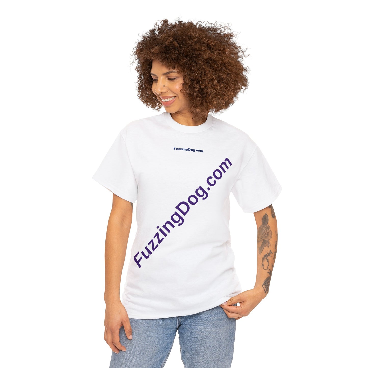 Fuzzing Dog Unisex Heavy Cotton Tee