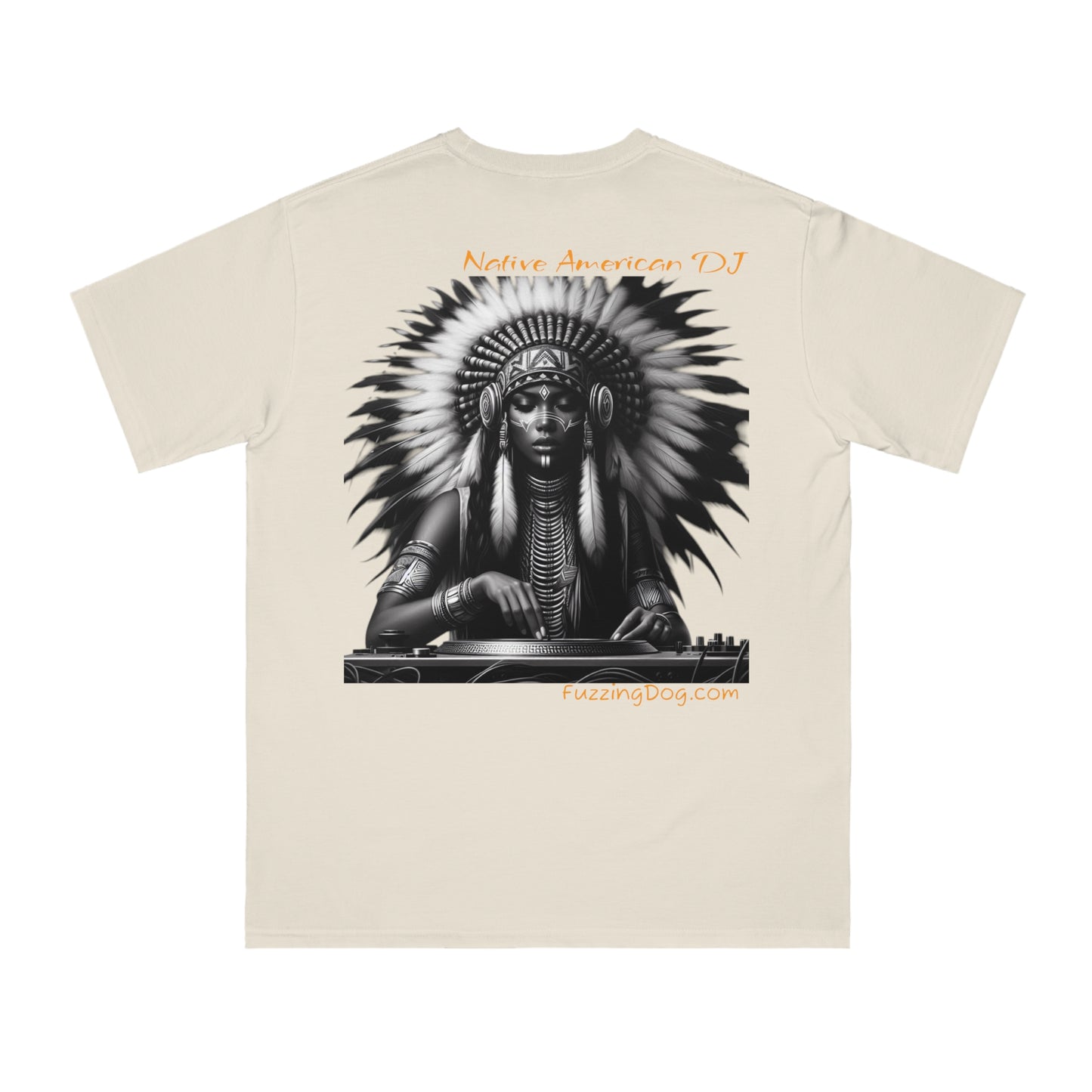 Native American Spin Doctor T-Shirt - Artistic Native Design, Music Lover's Tee