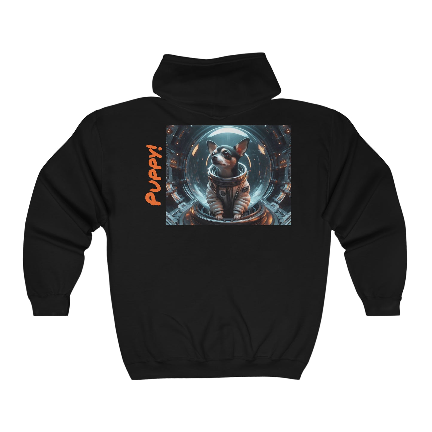 Fuzzing Puppy Unisex Heavy Blend™ Full Zip Hooded Sweatshirt