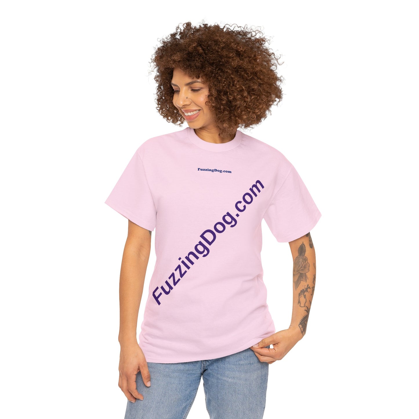 Fuzzing Dog Unisex Heavy Cotton Tee