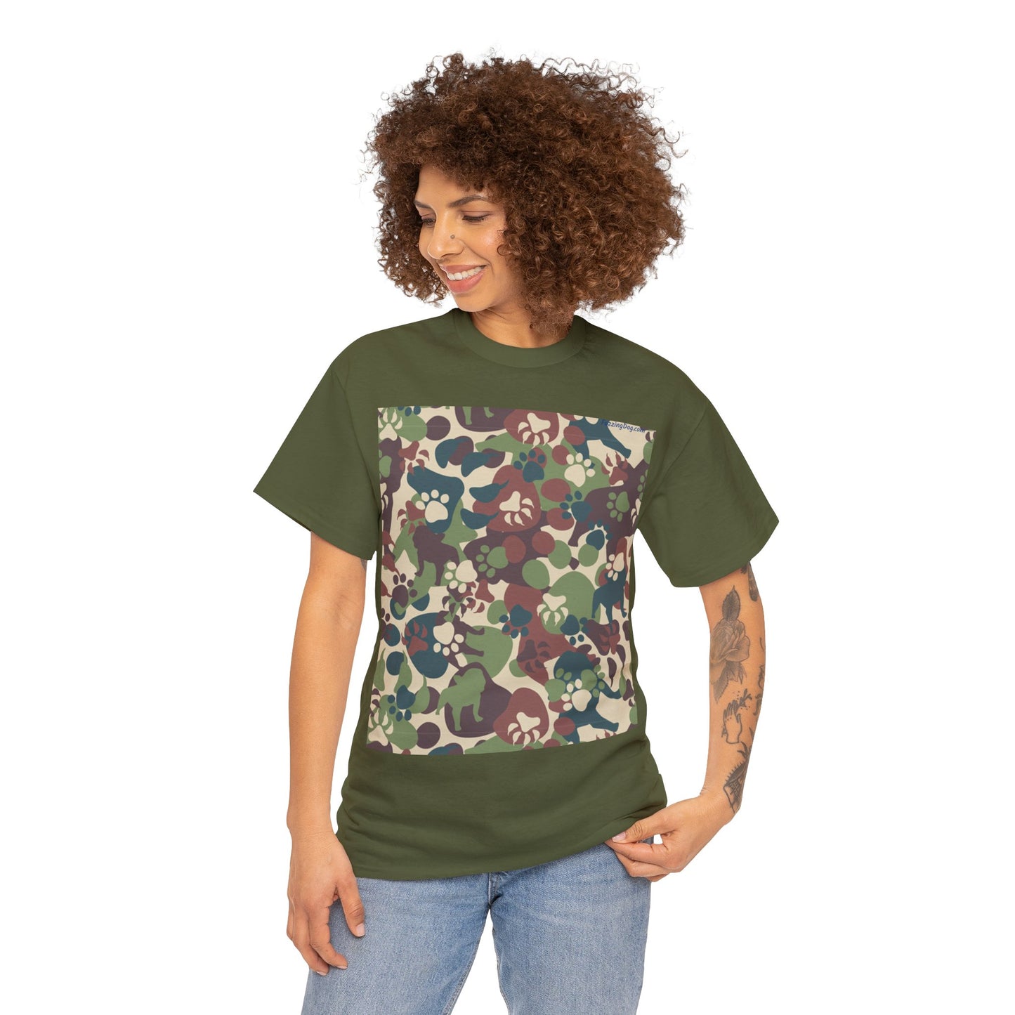 Dog Camo Unisex Heavy Cotton Tee