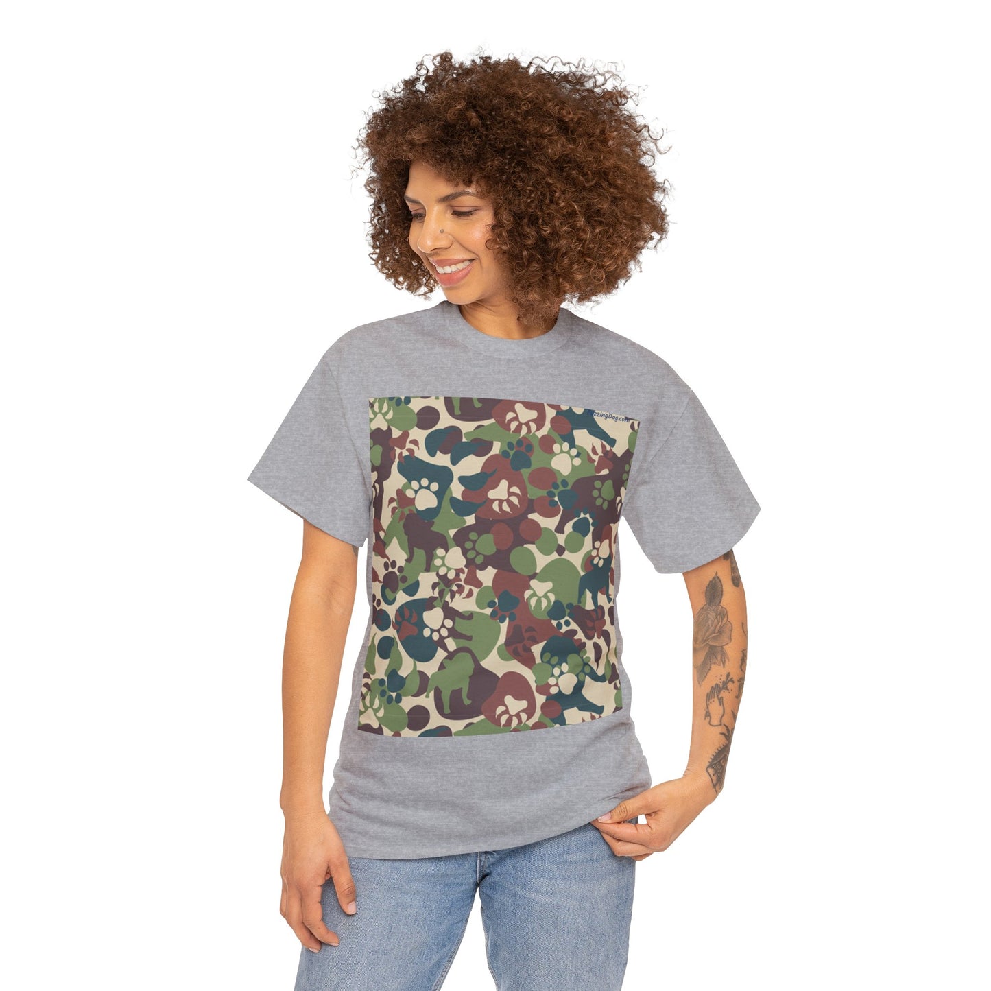 Dog Camo Unisex Heavy Cotton Tee