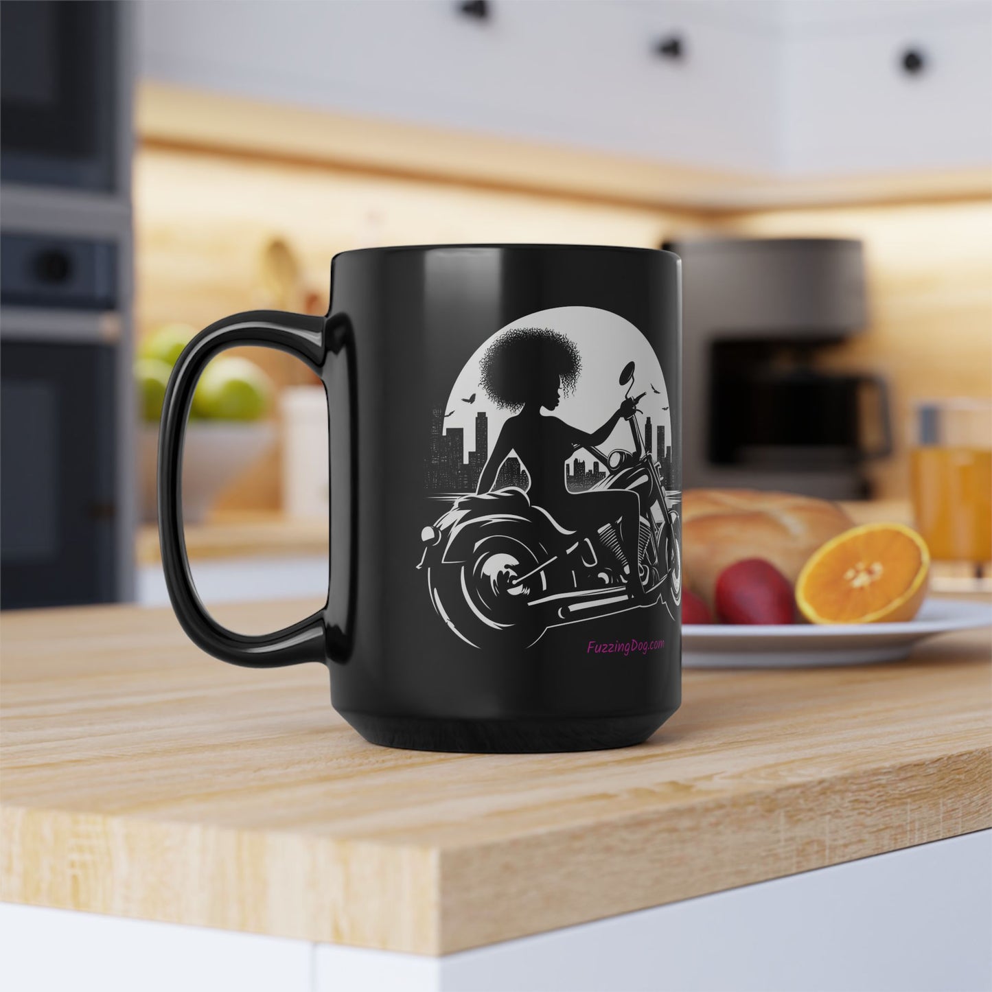 Girl Night ride Motorcycle 15oz Coffee Mug