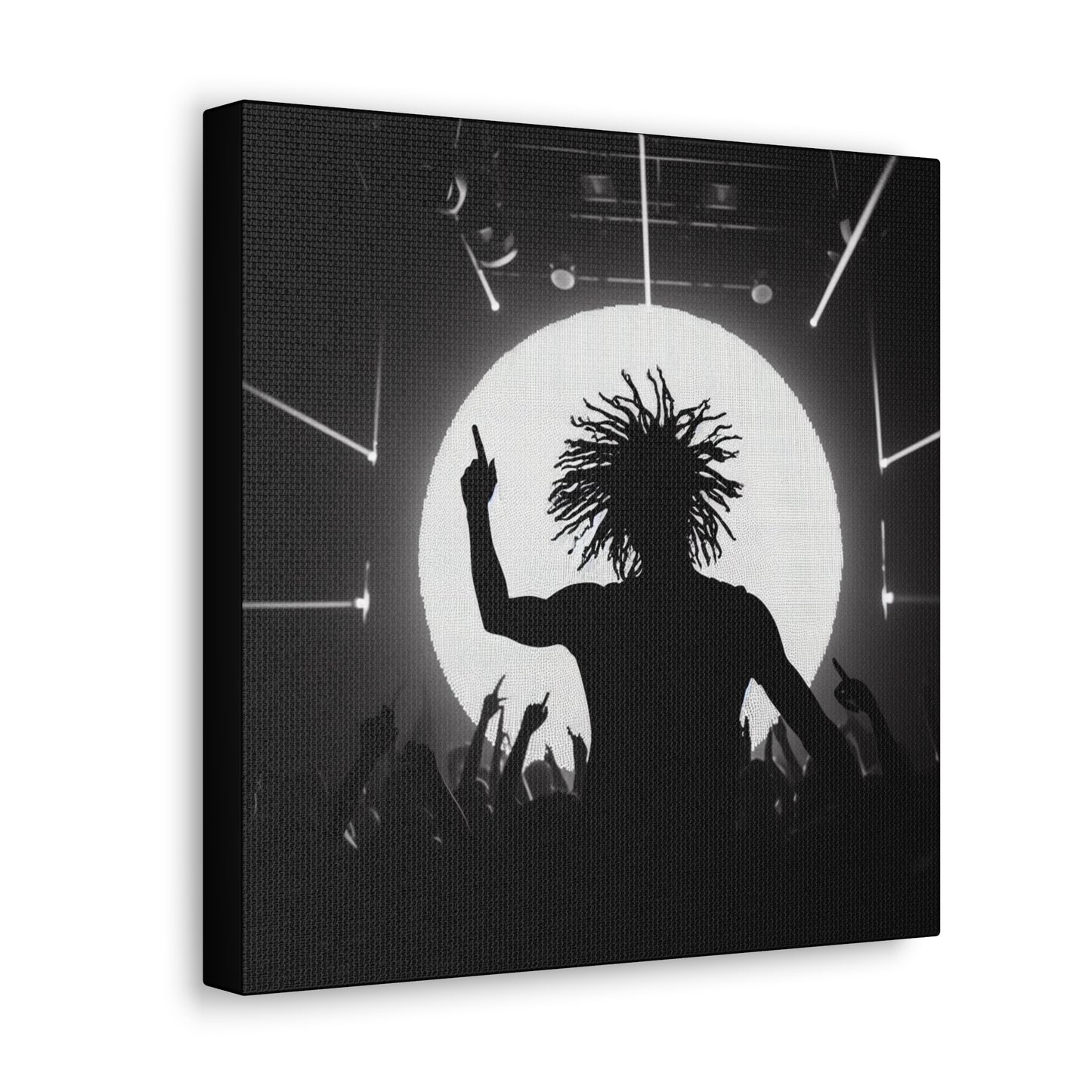 Smoov DJ in the club Canvas Wall Art