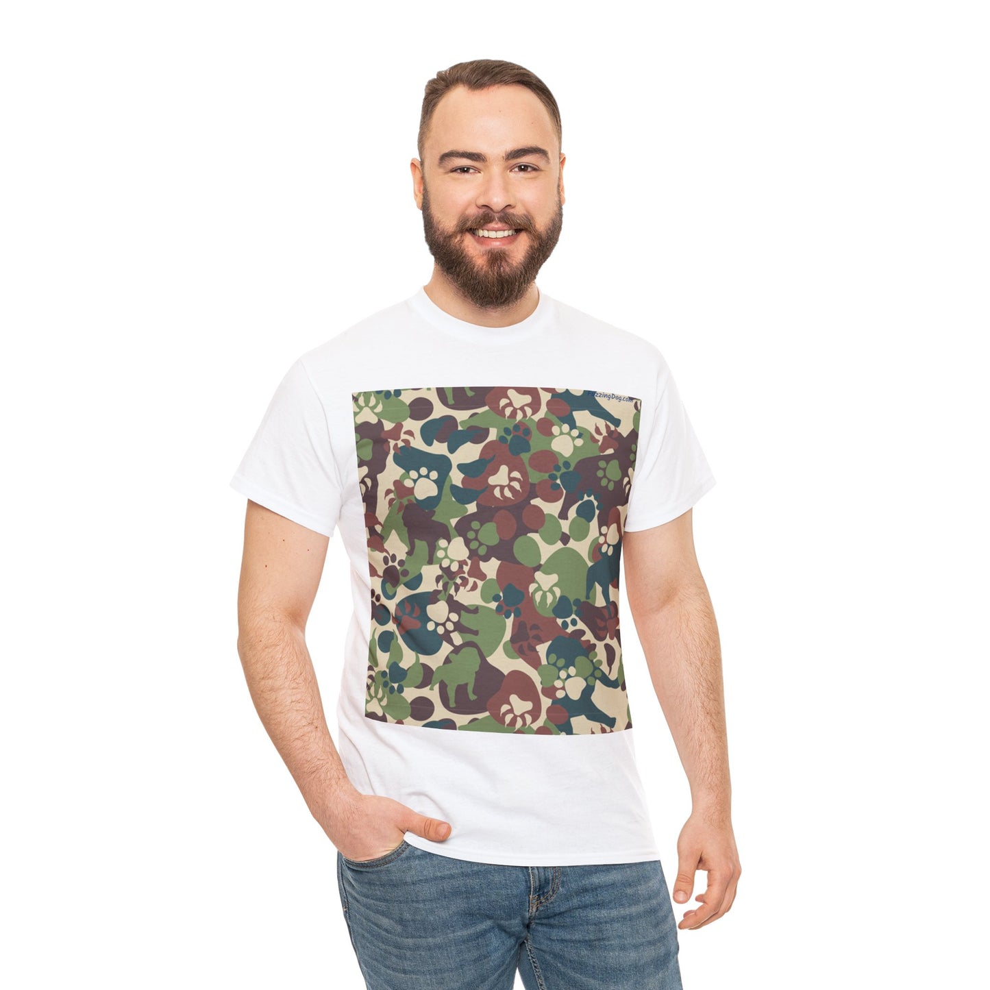 Dog Camo Unisex Heavy Cotton Tee