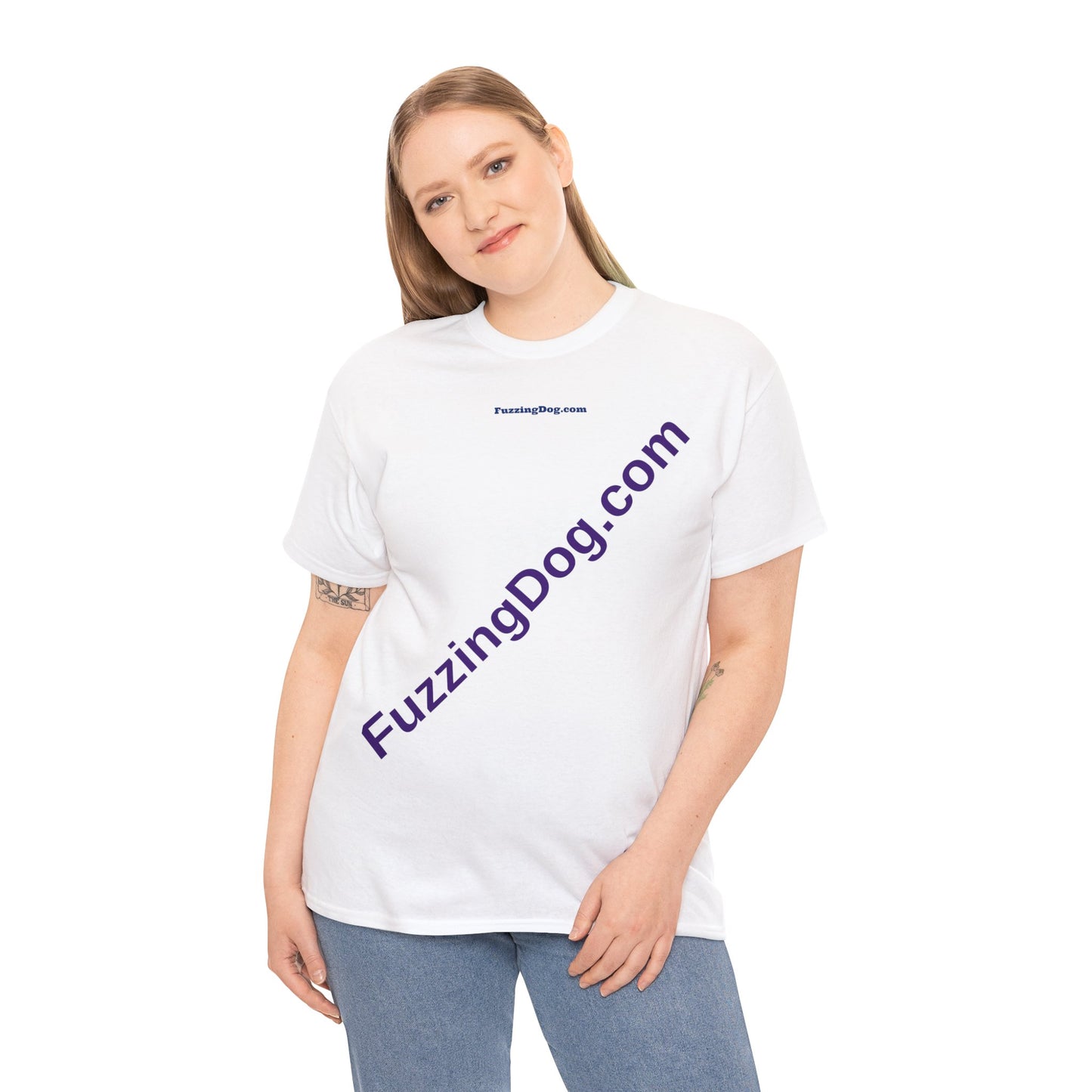 Fuzzing Dog Unisex Heavy Cotton Tee