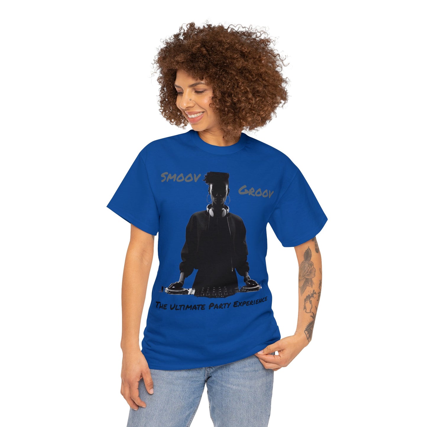 Smoov Groov Black Artist DJ Unisex Heavy Cotton T-Shirt