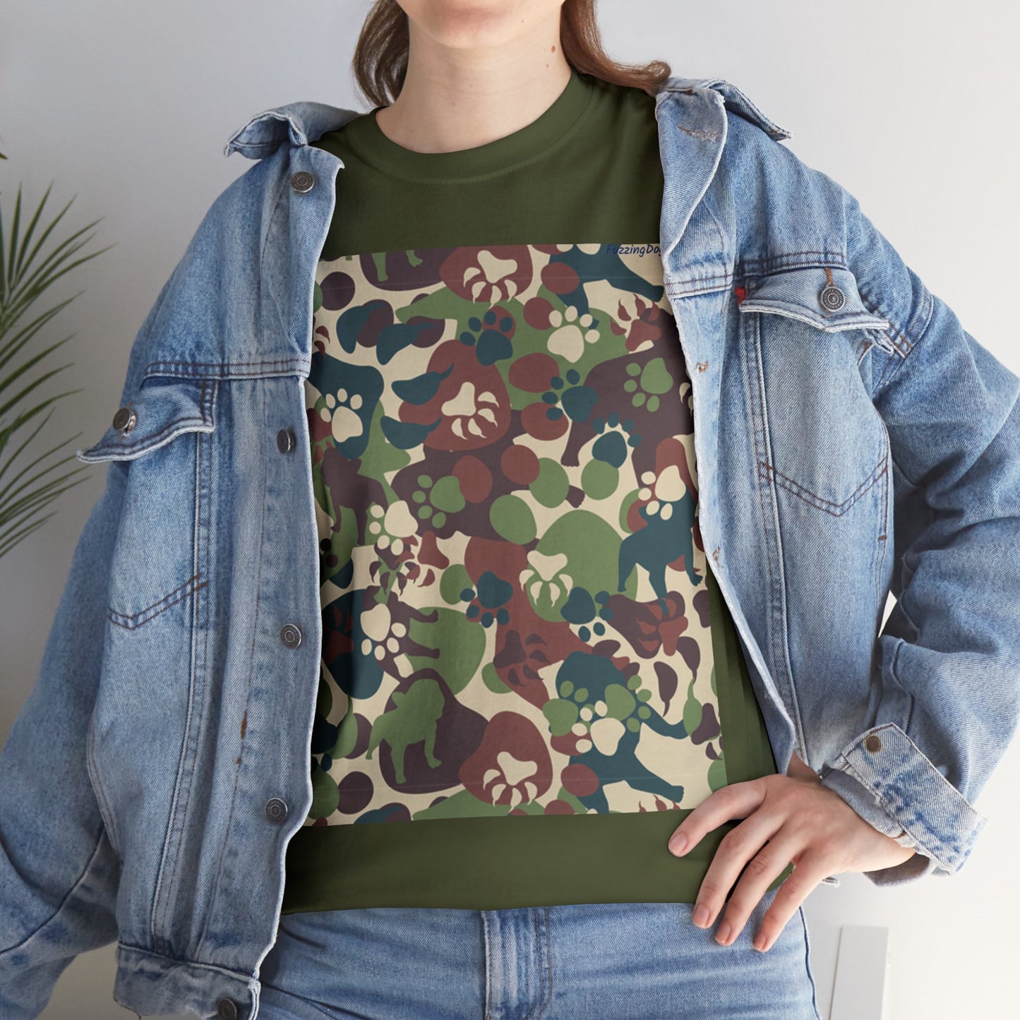 Dog Camo Unisex Heavy Cotton Tee