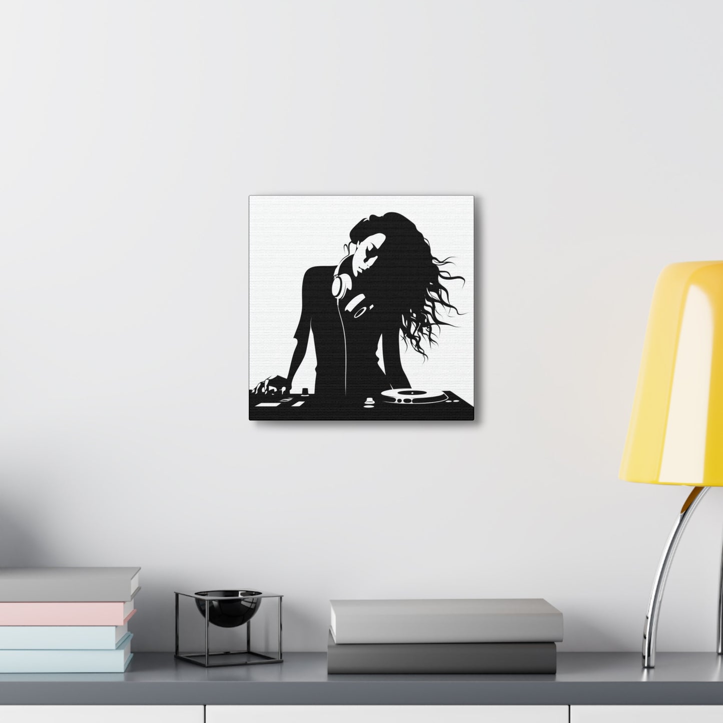 Smoov DJ Girl Canvas Wall Art
