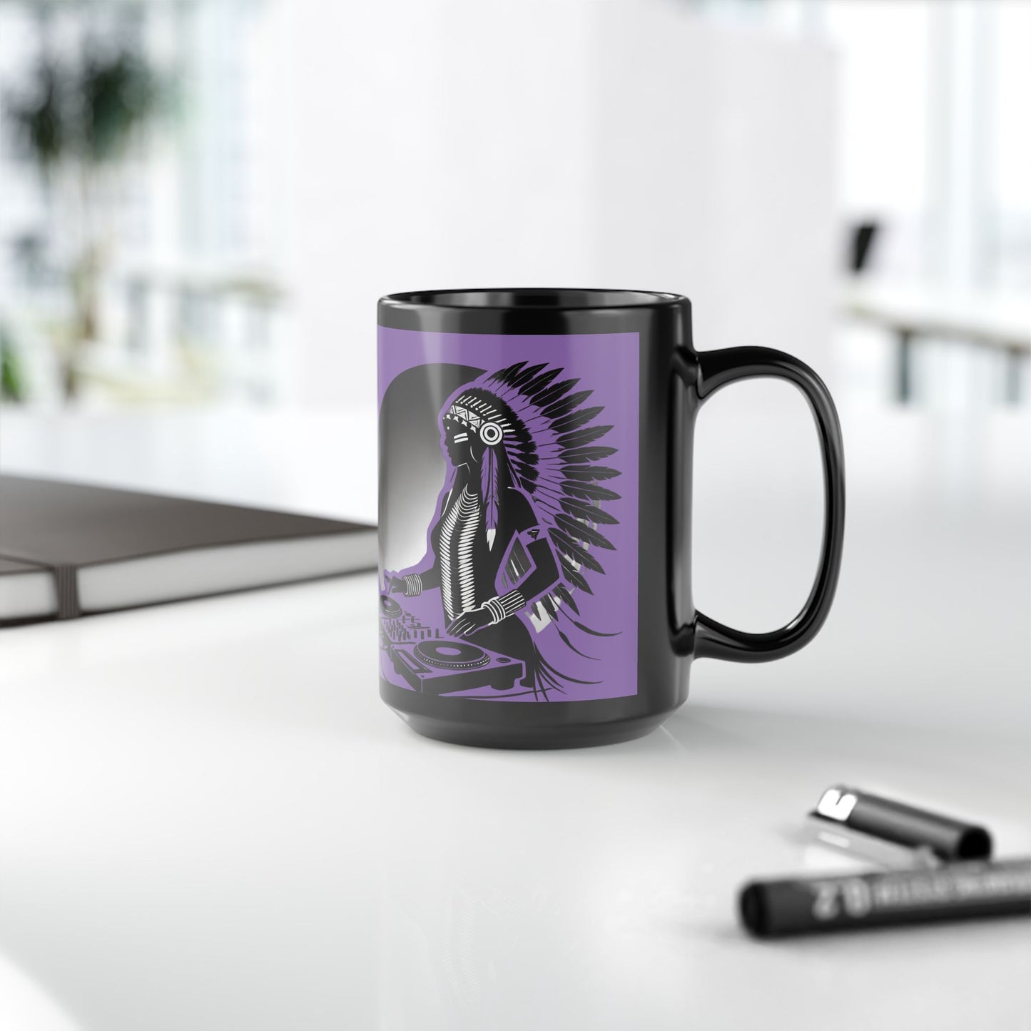 Smoov Groov Native American Club Girl 15oz Coffee Mug