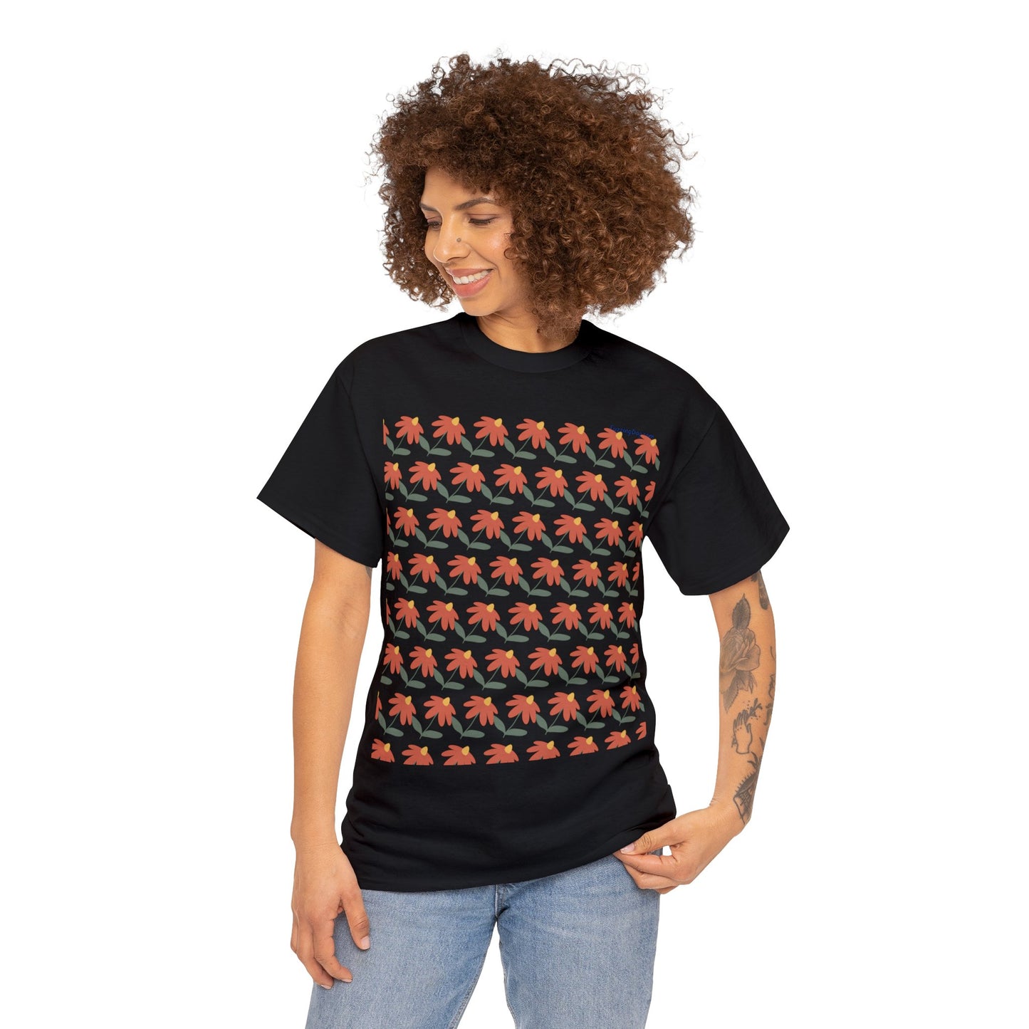 Flower Unisex Heavy Cotton Tee