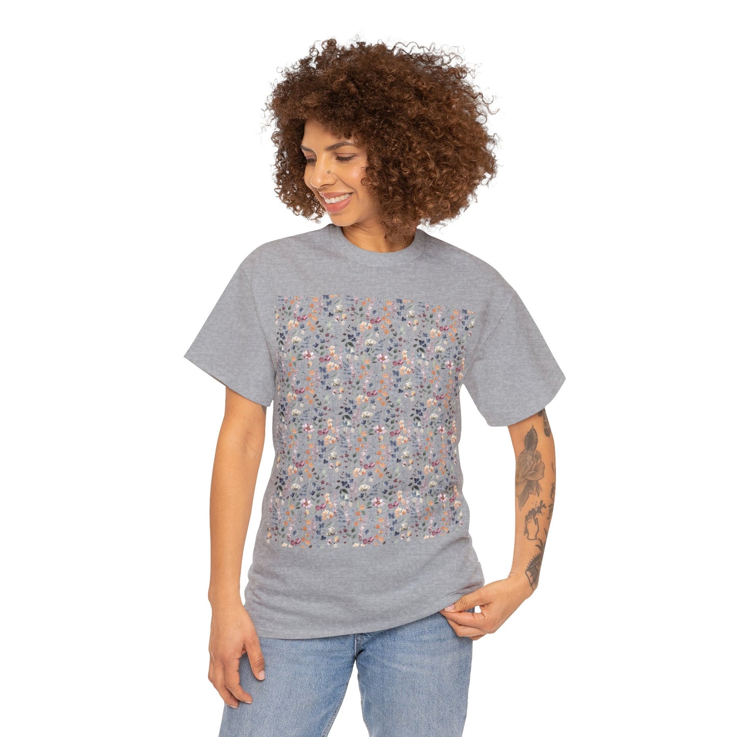 Flowers Unisex Heavy Cotton Tee