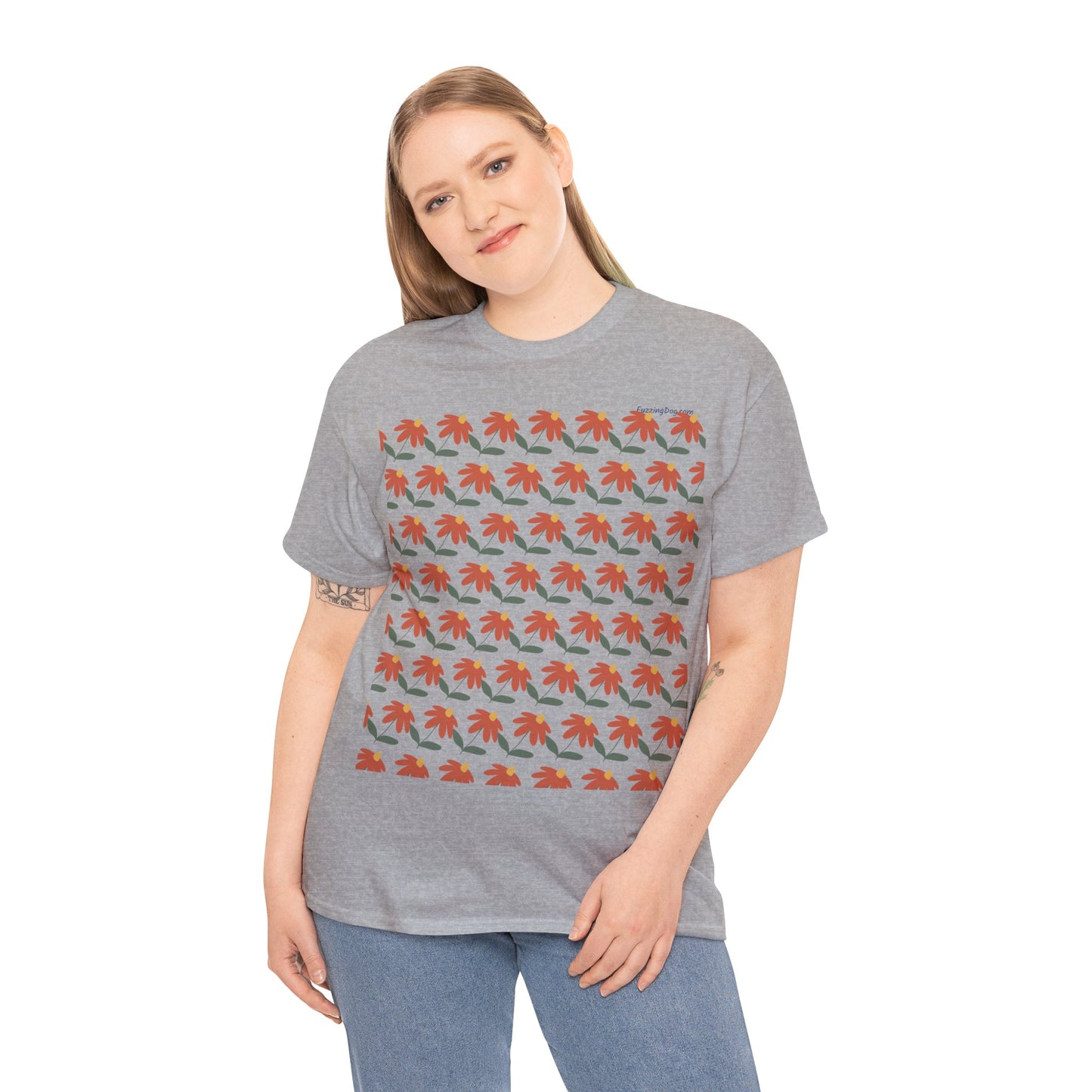 Flower Unisex Heavy Cotton Tee
