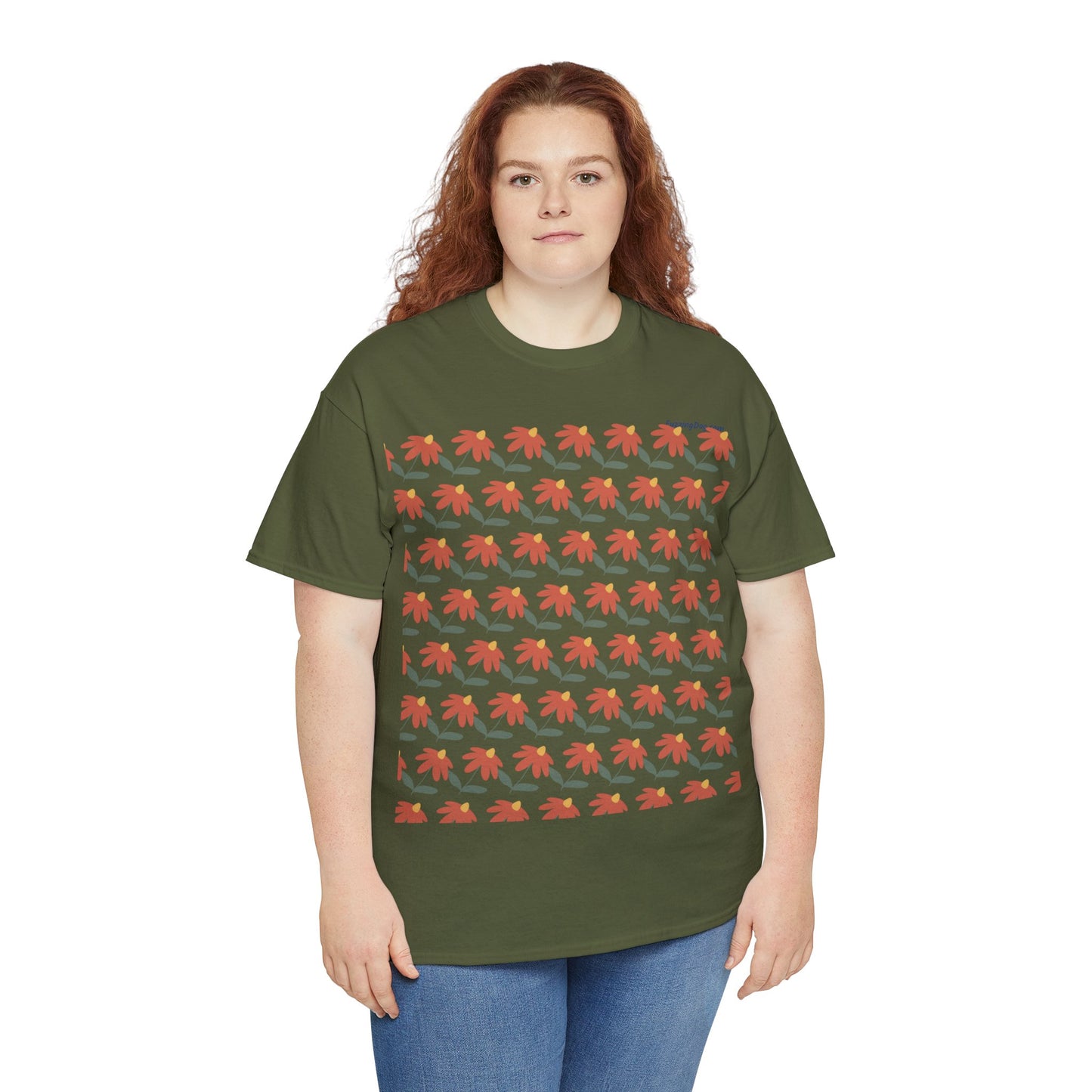 Flower Unisex Heavy Cotton Tee