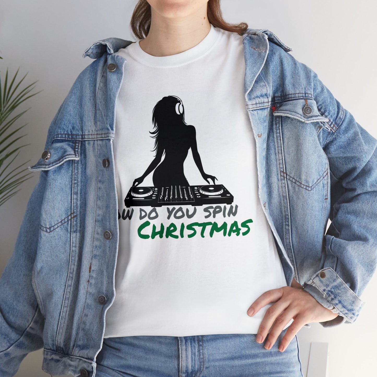 Smoov "How do you spin Christmas" Unisex Heavy Cotton T-Shirt