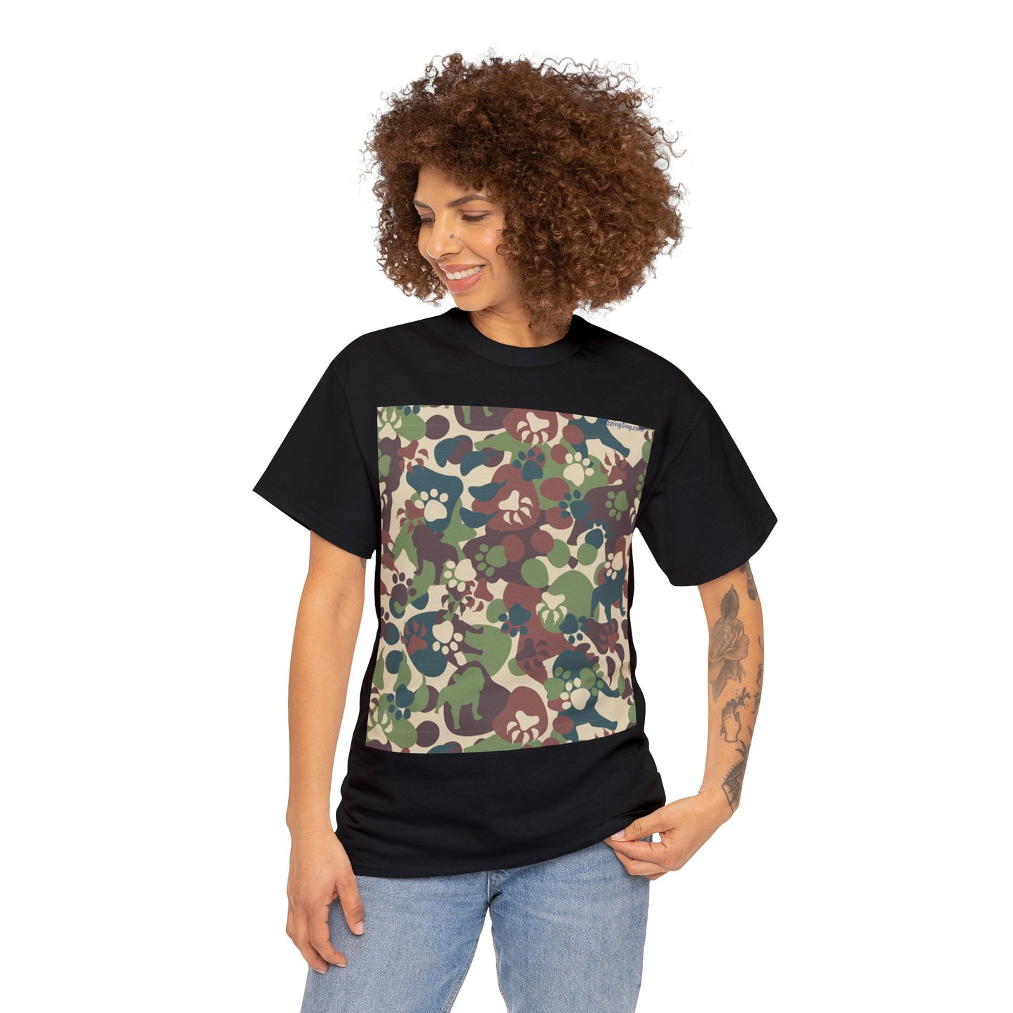 Dog Camo Unisex Heavy Cotton Tee
