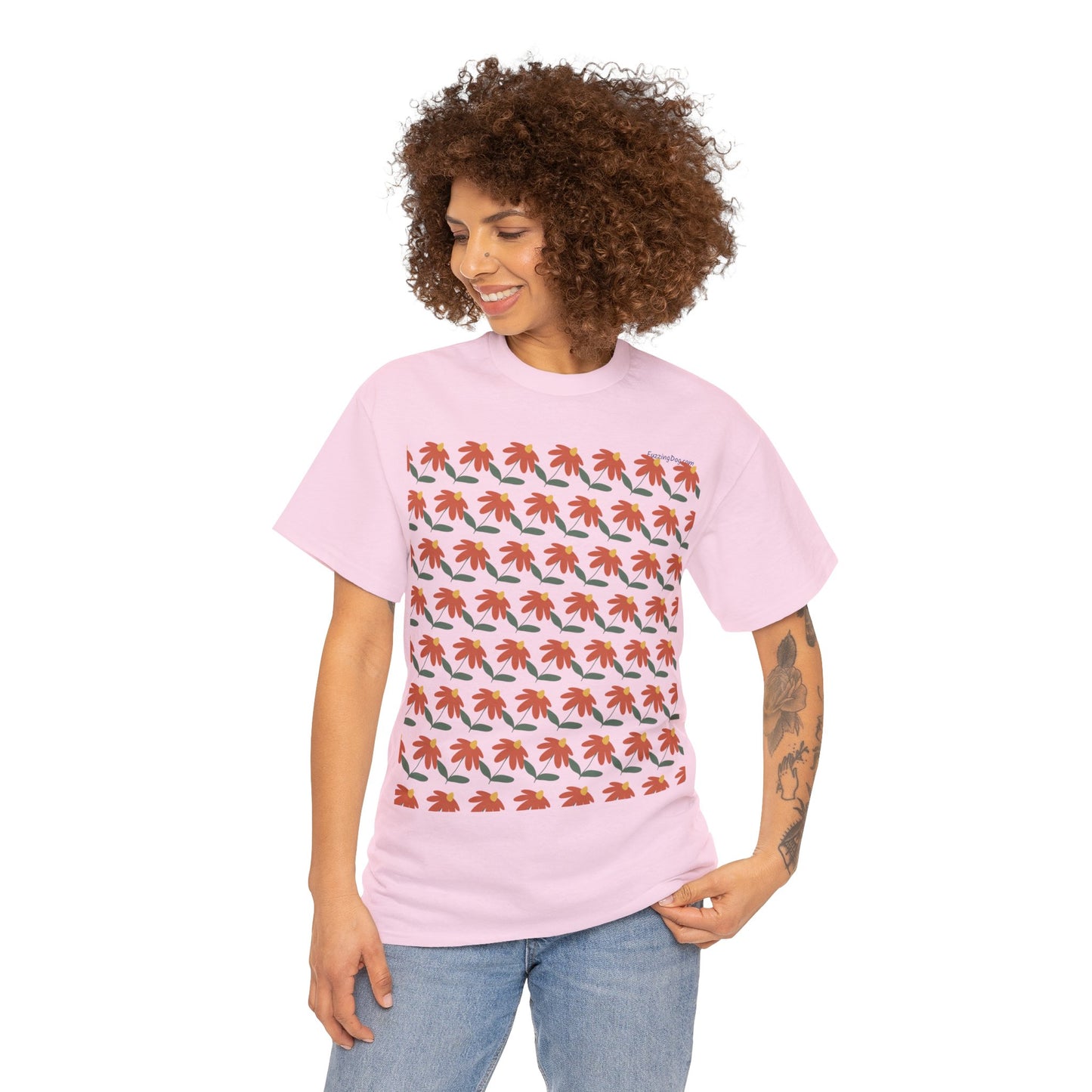 Flower Unisex Heavy Cotton Tee