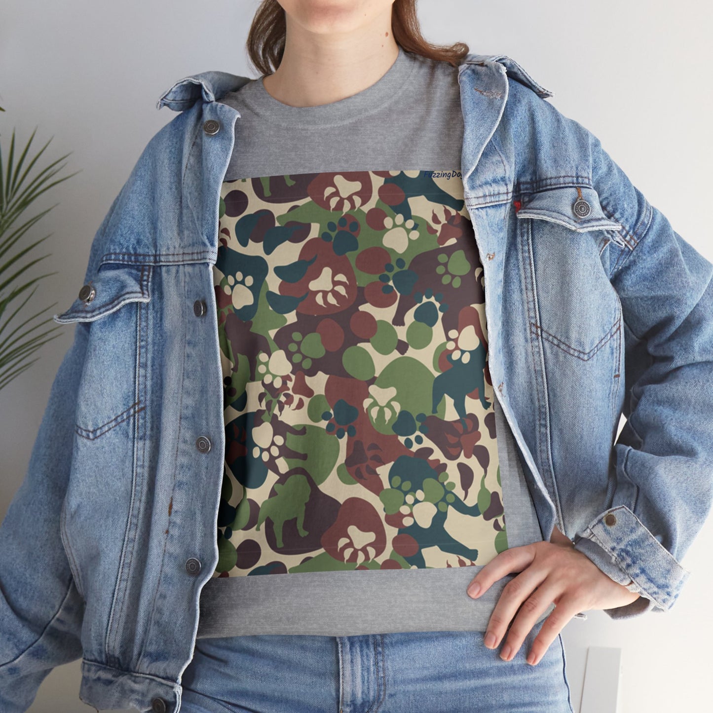 Dog Camo Unisex Heavy Cotton Tee