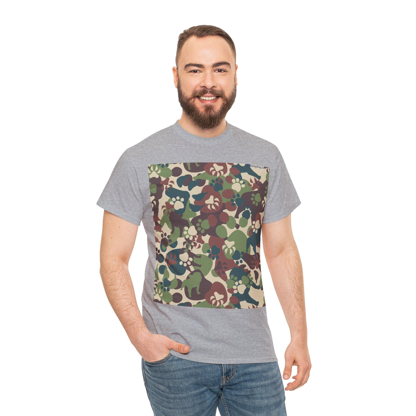 Dog Camo Unisex Heavy Cotton Tee