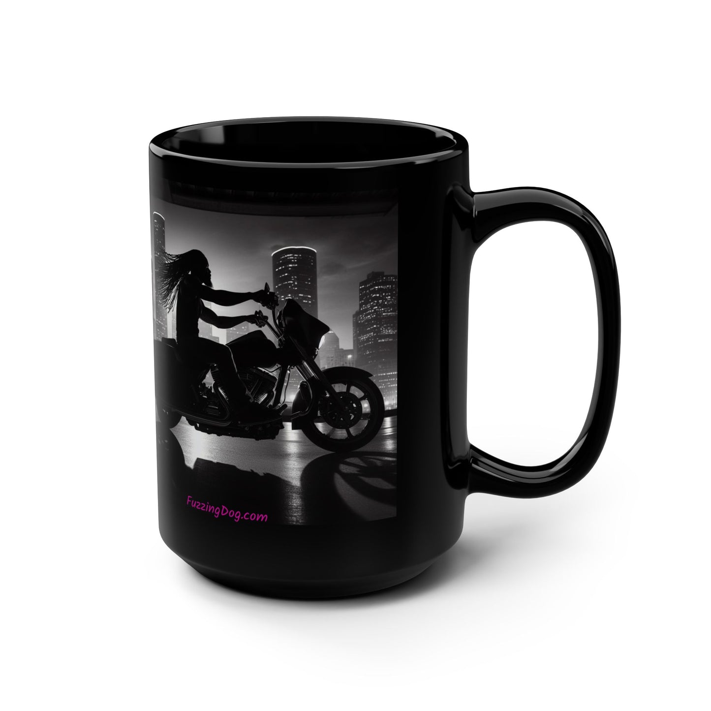 Night ride Motorcycle 15oz Coffee Mug