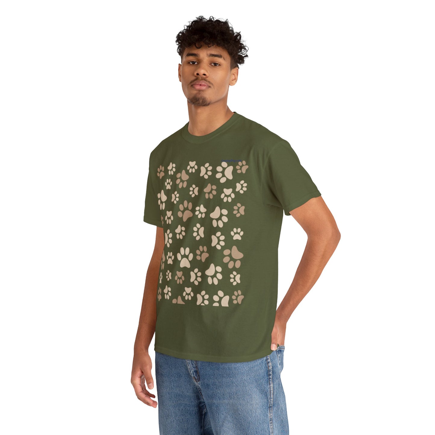Dog Paws Unisex Heavy Cotton Tee