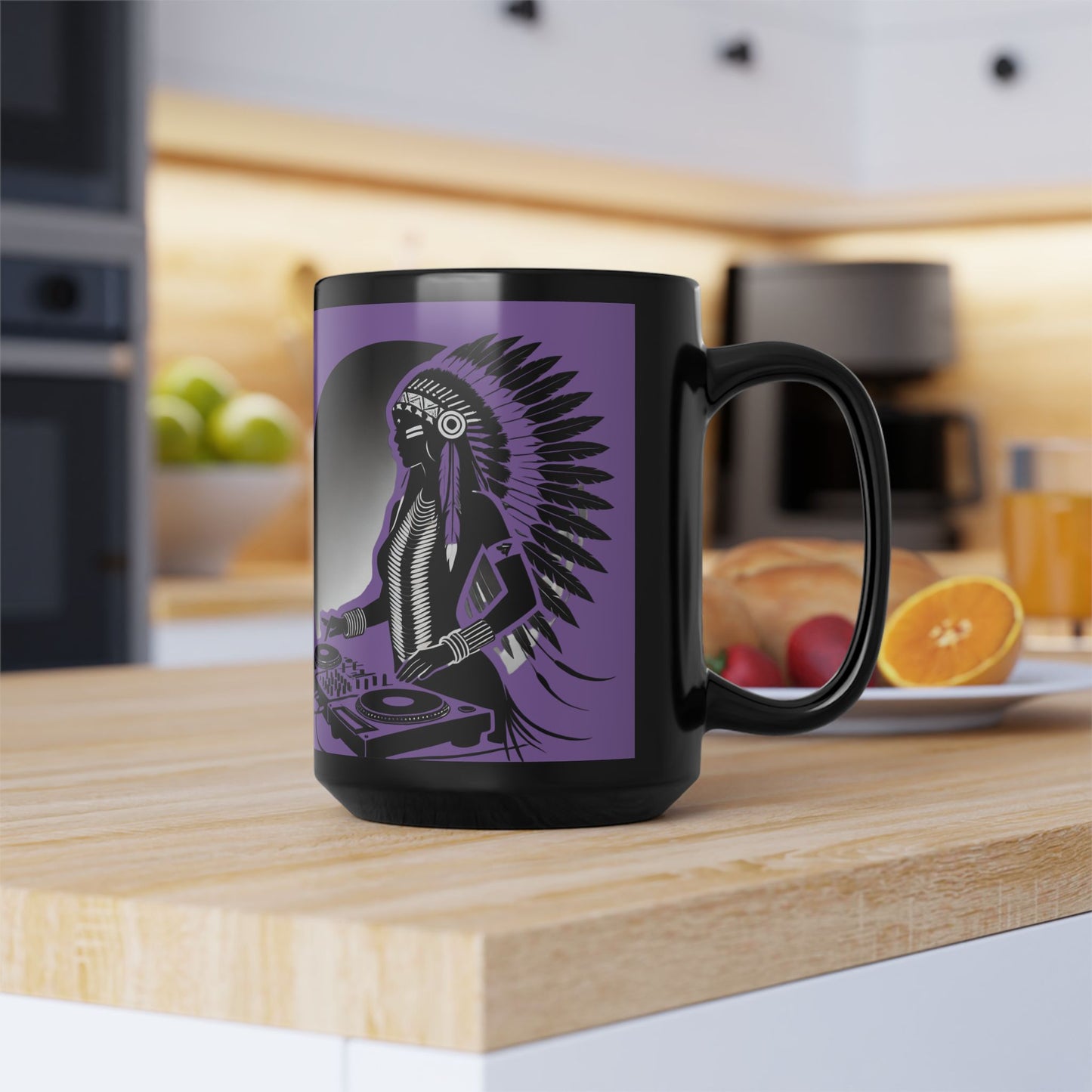 Smoov Groov Native American Club Girl 15oz Coffee Mug