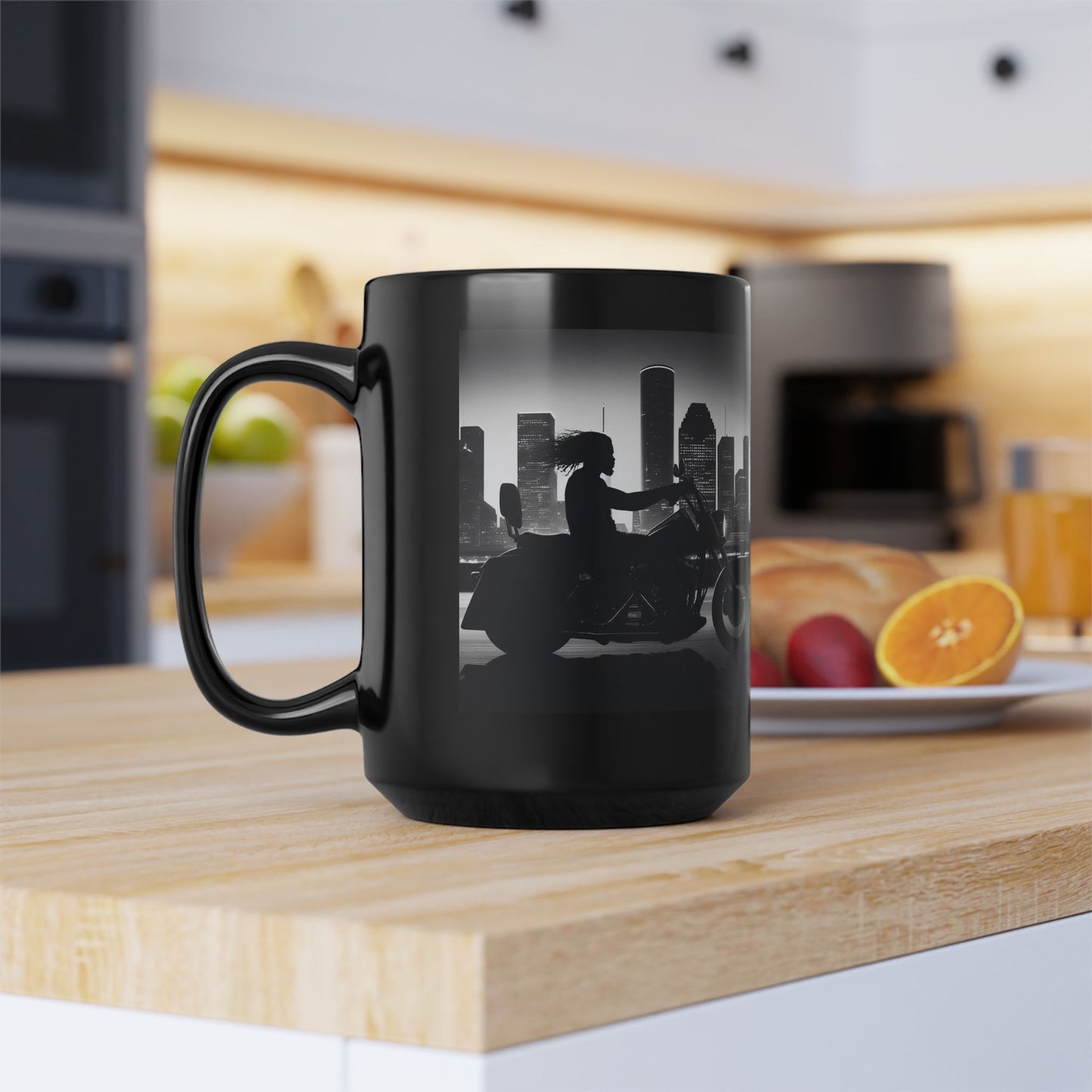 Night ride Motorcycle 15oz Coffee Mug