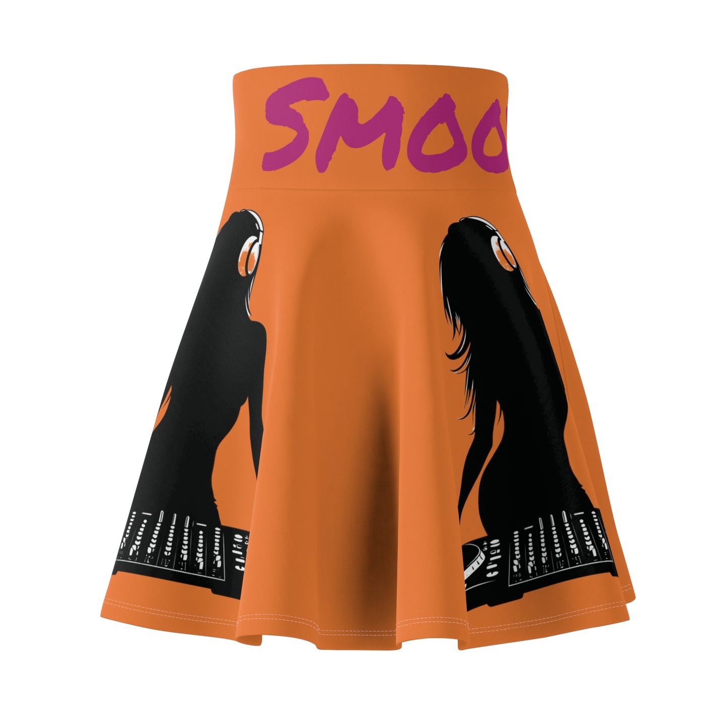 Women's Skater Skirt Pop Art DJ Girl